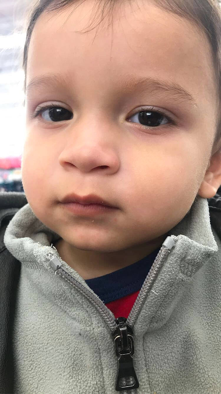 Aiden is registered to the contest to win money with this photo: baby, cheek, child, chin, close_up, ear, eye, eyebrow, eyelash, face, forehead, head, lip, mouth, nose, person, skin, smile, toddler