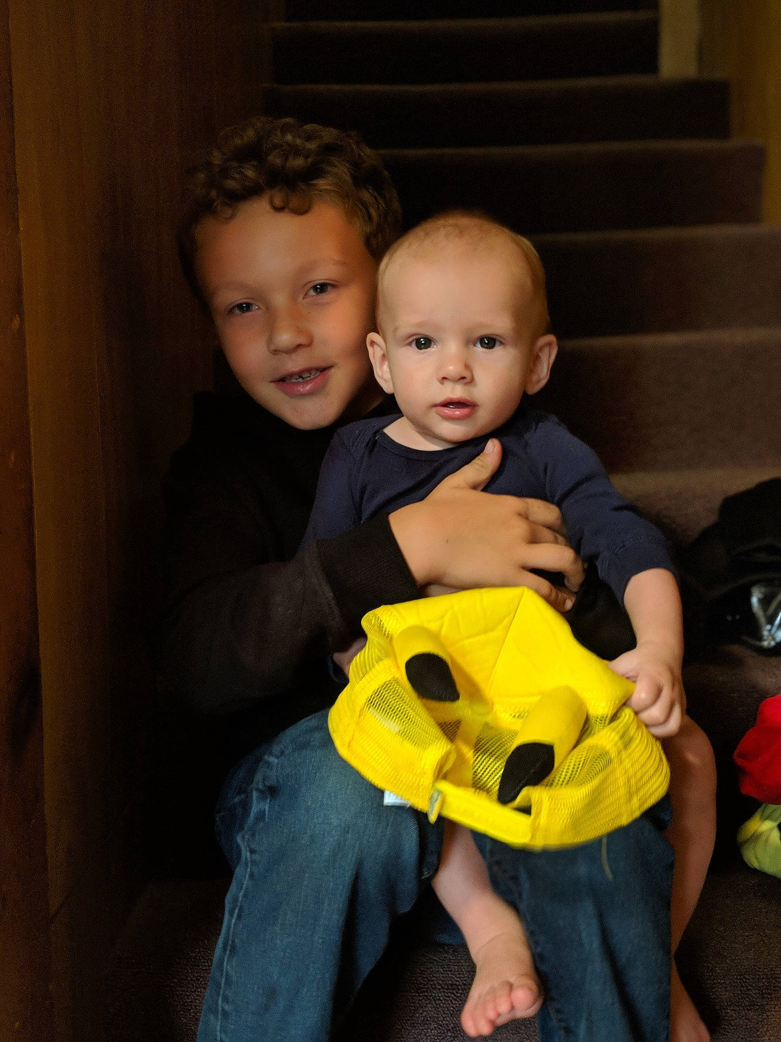 Jaydon joined the competition — help win amazing prizes! baby, baby_toddler_clothing, cheek, child, clothing, event, eye, fun, hand, happy, iris, jeans, person, room, sitting, skin, smile, standing, toddler, toy