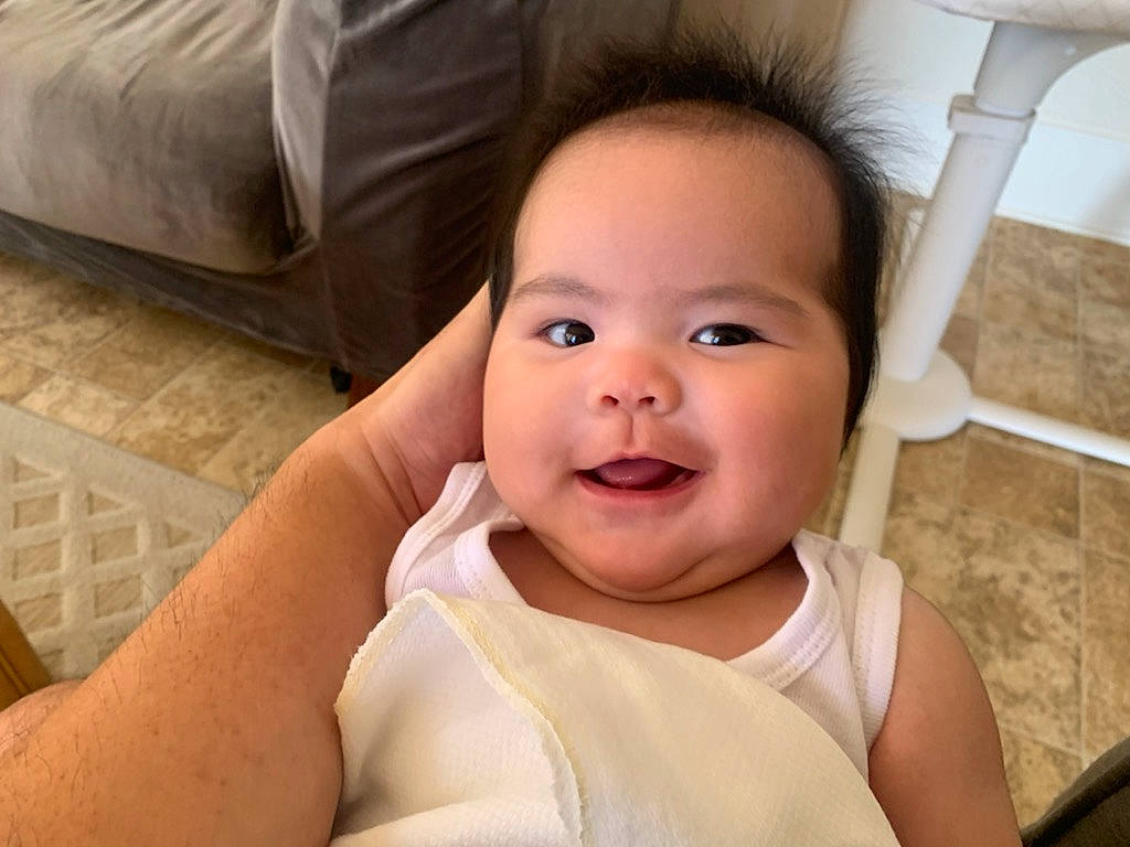 Jeannie joined the competition — help win amazing prizes! baby_toddler_clothing, cheek, chin, comfort, ear, eye, eyebrow, eyelash, finger, gesture, happy, head, iris, joy, lip, mouth, neck, nose, person, skin