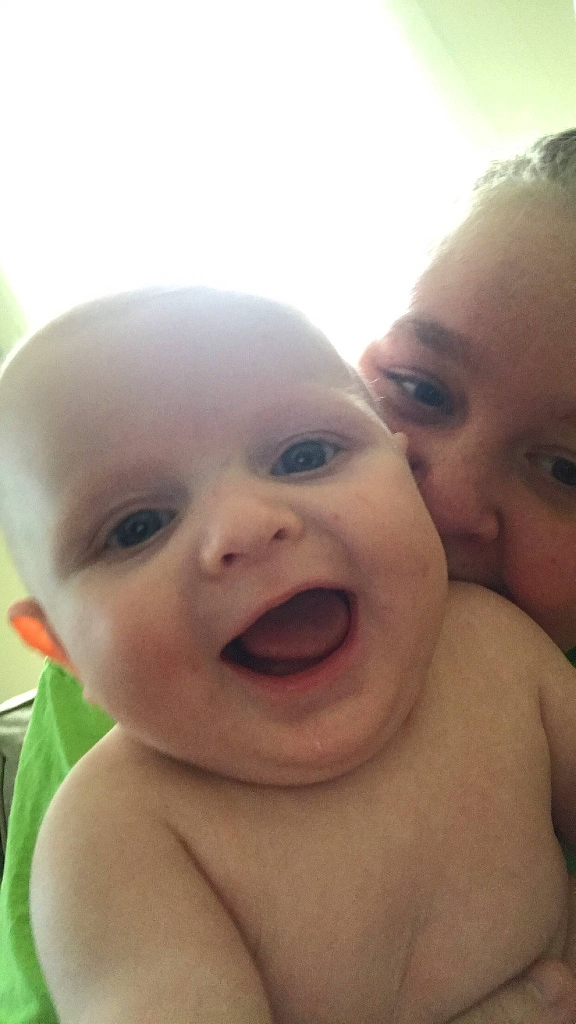 Timmy is registered to the contest to win money with this photo: baby, baby_making_funny_faces, cheek, child, chin, close_up, eye, eyebrow, face, facial_expression, forehead, fun, happy, head, lip, mouth, nose, person, skin, smile