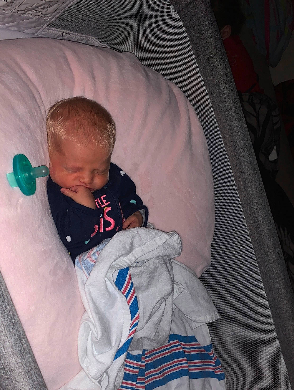 Gracelynn joined the competition — help win amazing prizes! baby, baby_carriage, baby_products, baby_sleeping, baby_toddler_clothing, car_seat, carmine, cheek, child, comfort, fun, human_body, infant_bed, lap, linens, mouth, person, room, sitting, sleeve