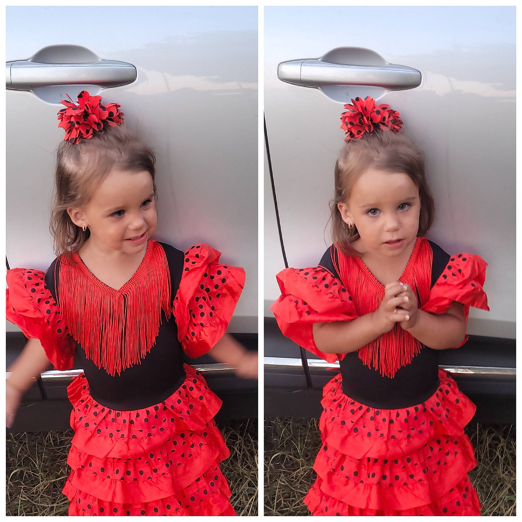 Mya a rejoint le concours — aidez-le/la à gagner de superbes lots ! baby_toddler_clothing, clothing, collar, day_dress, dress, face, happy, headgear, joy, magenta, one_piece_garment, person, photograph, pink, product, purple, red, sleeve, smile, violet