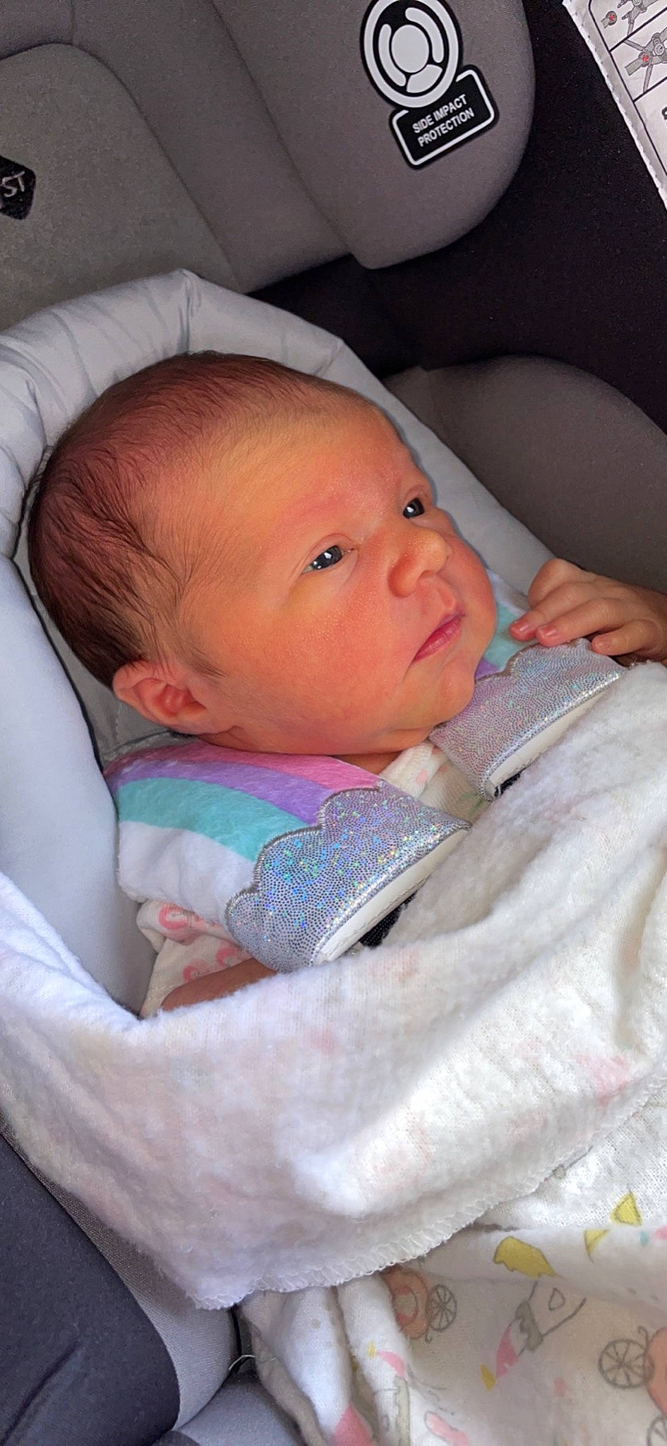 Kinzley is registered to the contest to win money with this photo: baby, baby_products, baby_toddler_clothing, carmine, cheek, child, comfort, eye, eyebrow, iris, linens, lip, mouth, nose, person, product, room, sitting, skin, textile