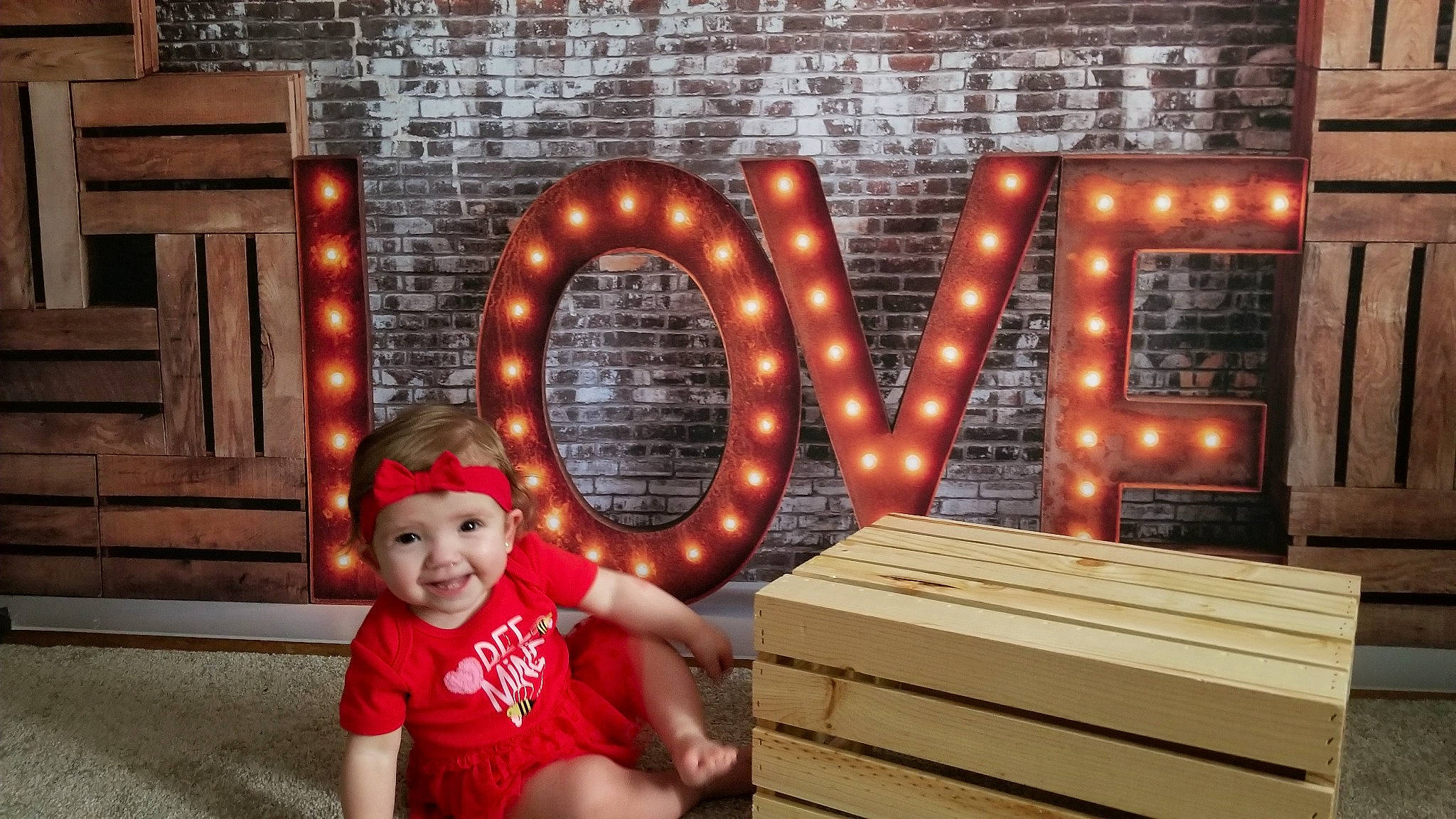 Emma Rose joined the competition — help win amazing prizes! child, fun, holiday, joy, muscle, person, red, toddler