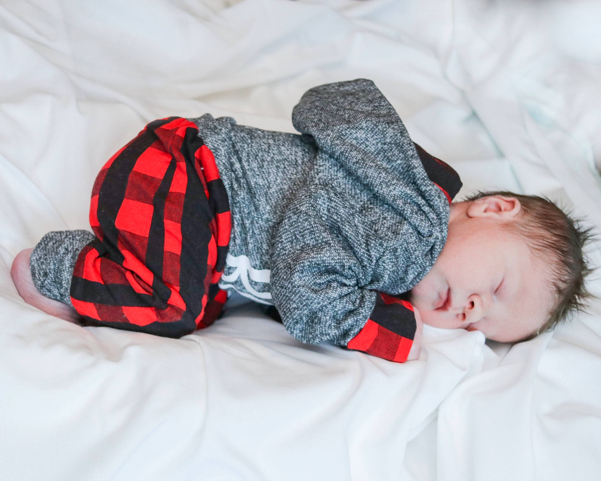 Carter joined the competition — help win amazing prizes! baby, baby_products, baby_sleeping, baby_toddler_clothing, carmine, child, comfort, linens, nap, pattern, person, plaid, portrait_photography, product, sitting, sleeve, sock, textile, thigh, toddler