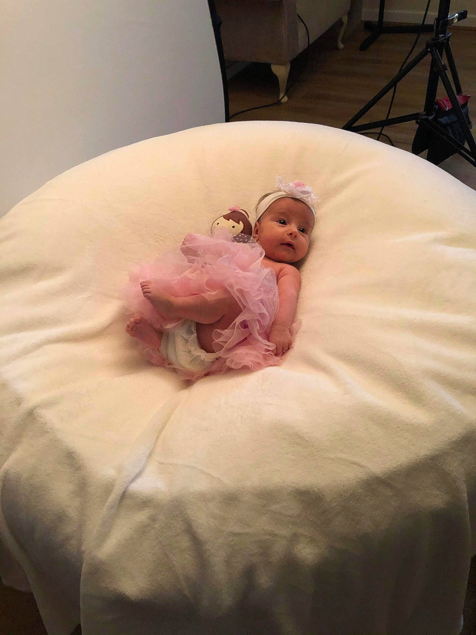 Carina is registered to the contest to win money with this photo: bed, bed_frame, bed_sheet, bedding, child, comfort, furniture, linens, person, pink, room, textile