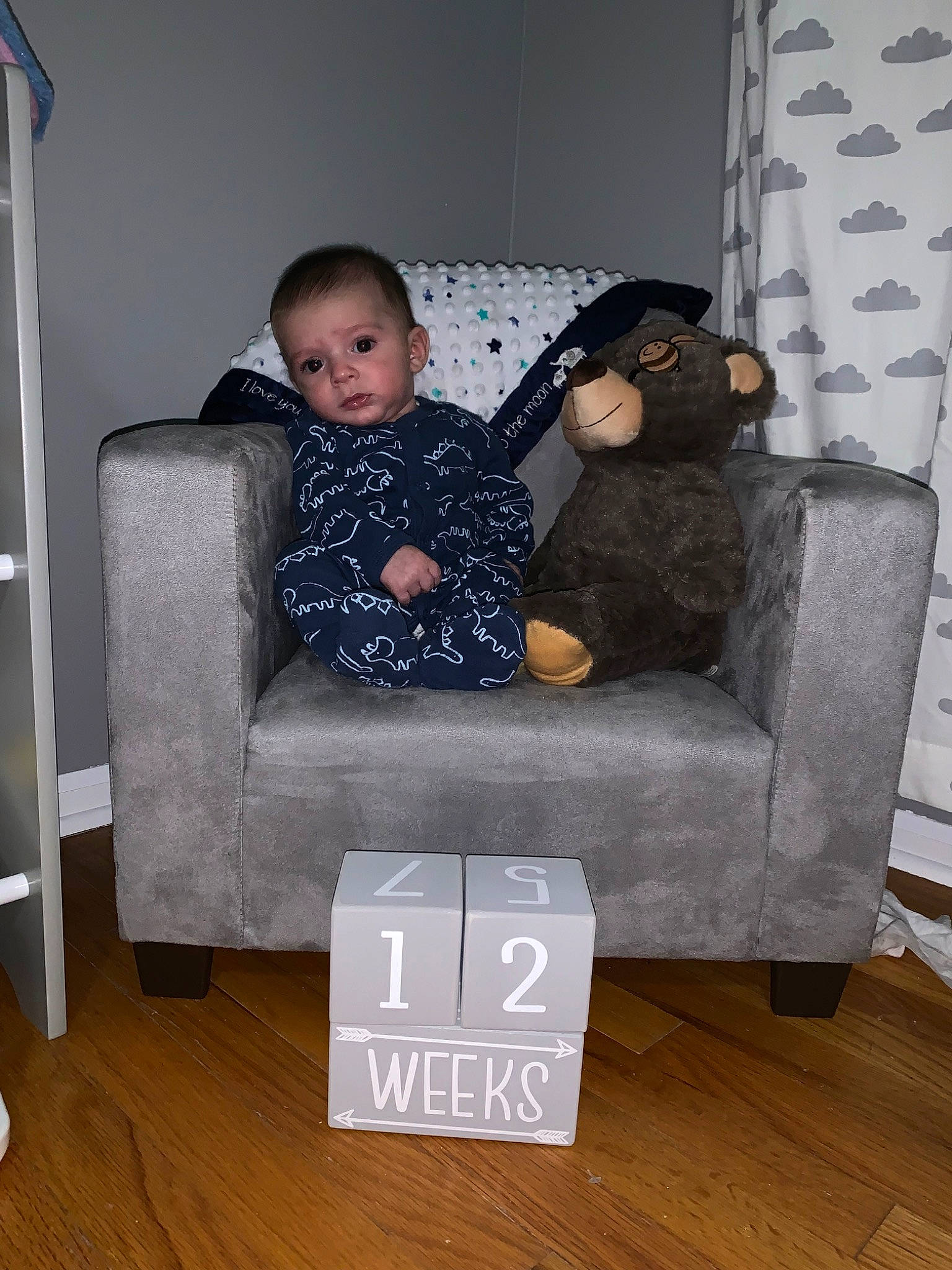 Danny is registered to the contest to win money with this photo: chair, child, comfort, couch, furniture, person, recliner, room, sitting, toddler
