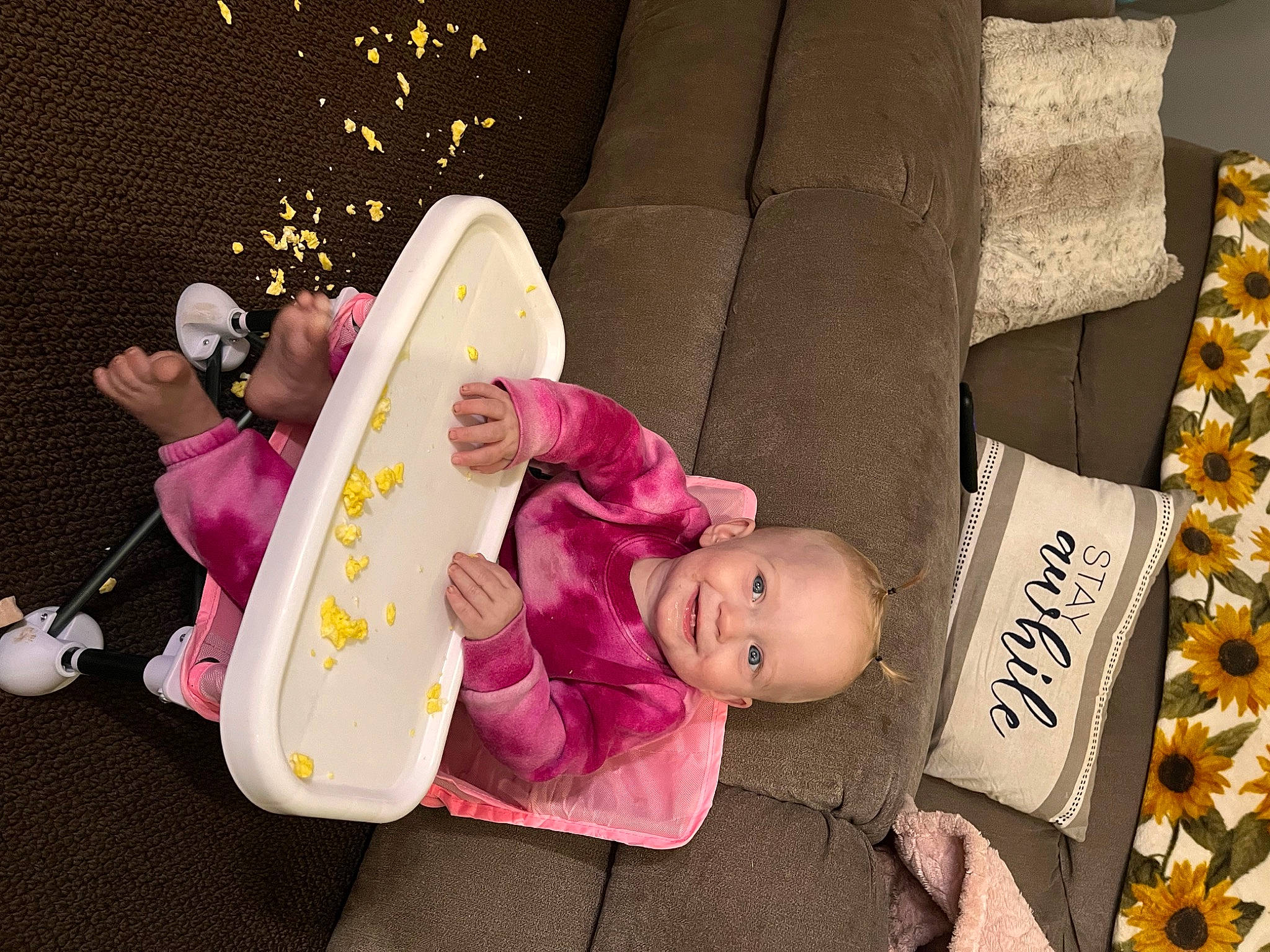 Ayden joined the competition — help win amazing prizes! baby, baby_products, baby_toddler_clothing, child, comfort, event, happy, hat, holiday, joy, lap, person, room, sitting, sleeve, toddler