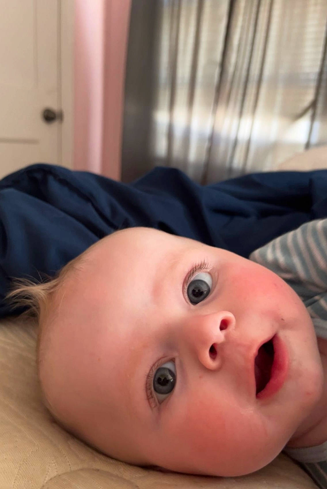 Bentlee joined the competition — help win amazing prizes! baby, baby_toddler_clothing, cheek, child, chin, close_up, comfort, eye, eyebrow, eyelash, facial_expression, fun, head, iris, lip, mammal, mouth, nose, person, skin