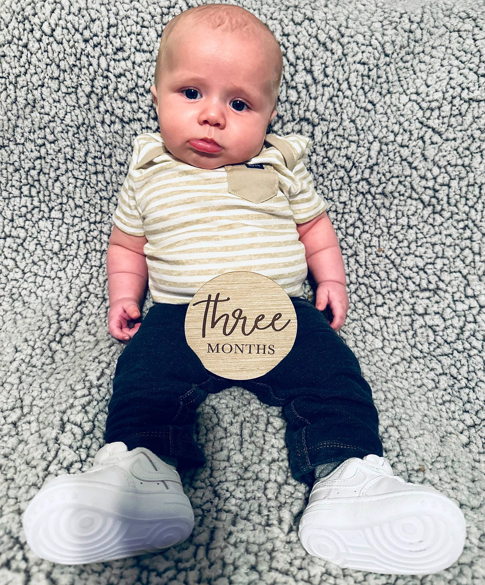 Aiden joined the competition — help win amazing prizes! baby, baby_toddler_clothing, cheek, child, cool, flooring, font, fun, gesture, happy, human_leg, knee, people_in_nature, person, shoe, sitting, sneakers, stock_photography, toddler, walking_shoe