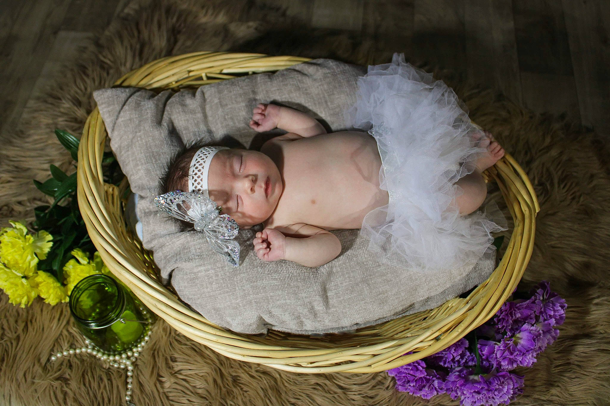 Shiloh Jade joined the competition — help win amazing prizes! baby, baby_products, baby_toddler_clothing, basket, bridal_accessory, child, comfort, event, fashion_accessory, flower, grass, hair_accessory, happy, headgear, headpiece, headwear, linens, person, petal, textile