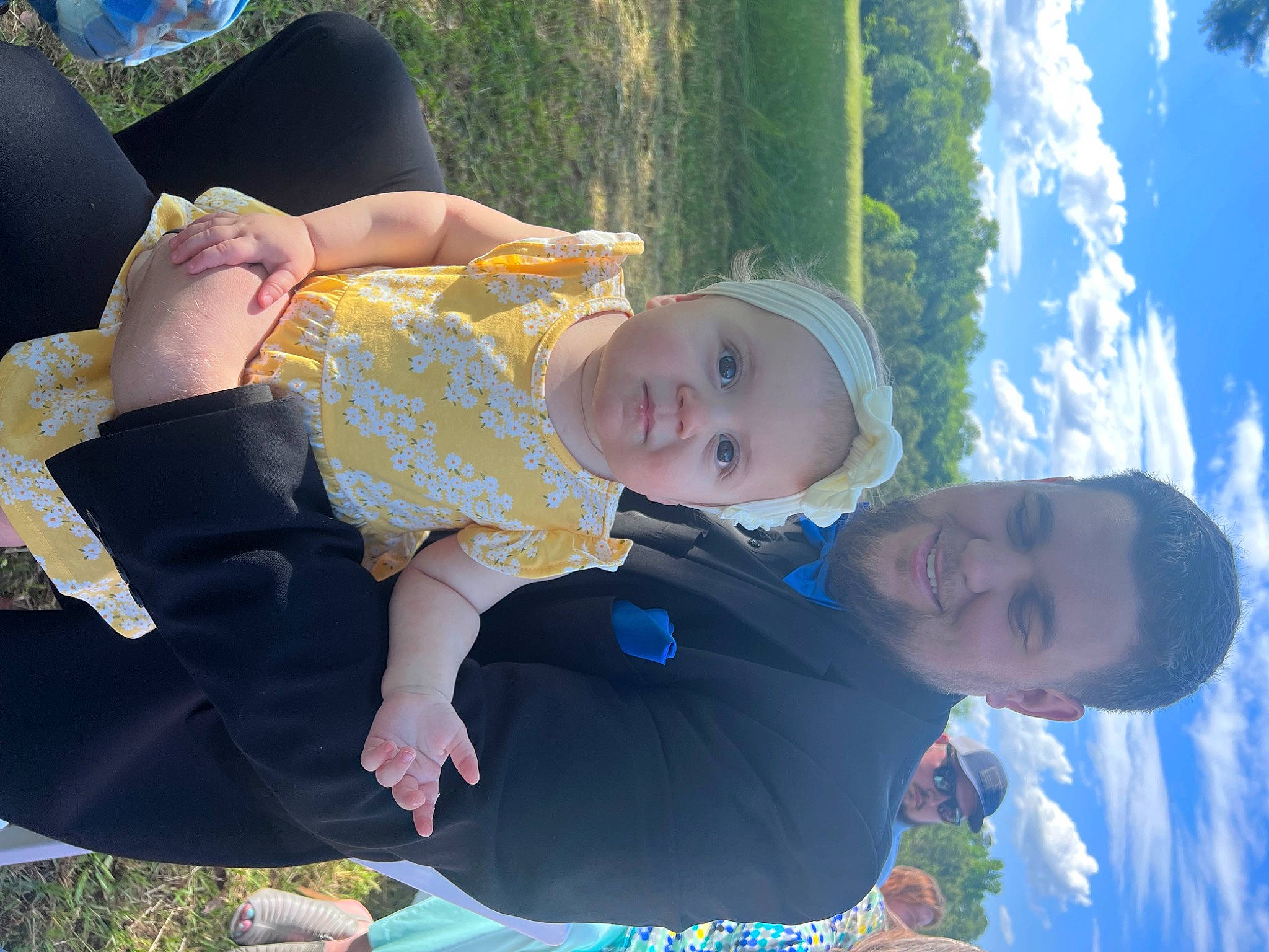Mckenna joined the competition — help win amazing prizes! arm, blue, child, cloud, fun, grass, green, happy, headwear, interaction, joy, leaf, leisure, people_in_nature, person, plant, recreation, sky, smile, summer