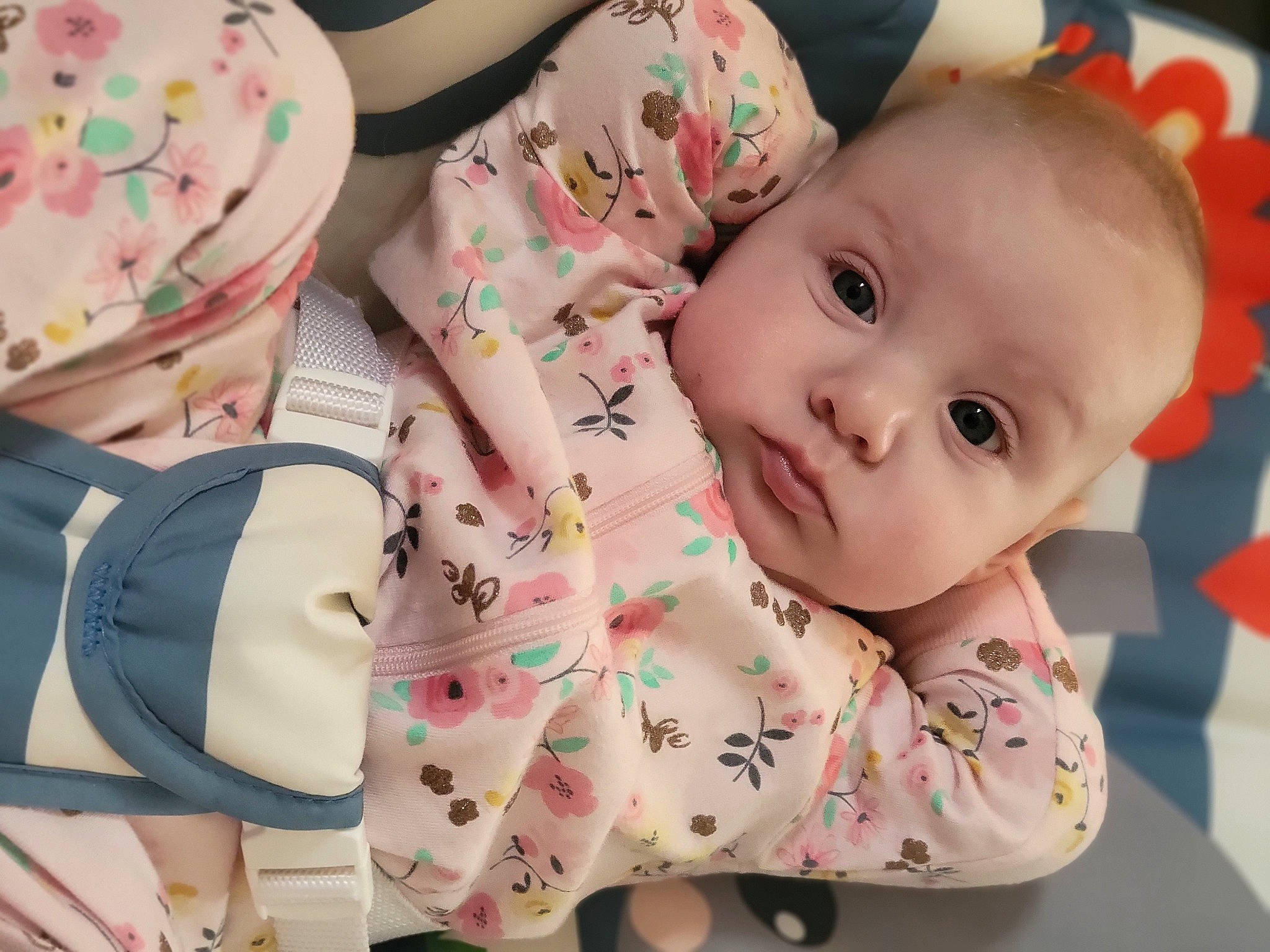 Adrianna joined the competition — help win amazing prizes! baby, baby_products, baby_toddler_clothing, baking, cheek, child, comfort, dessert, finger, fun, happy, pattern, person, pink, product, room, sitting, skin, sweetness, textile