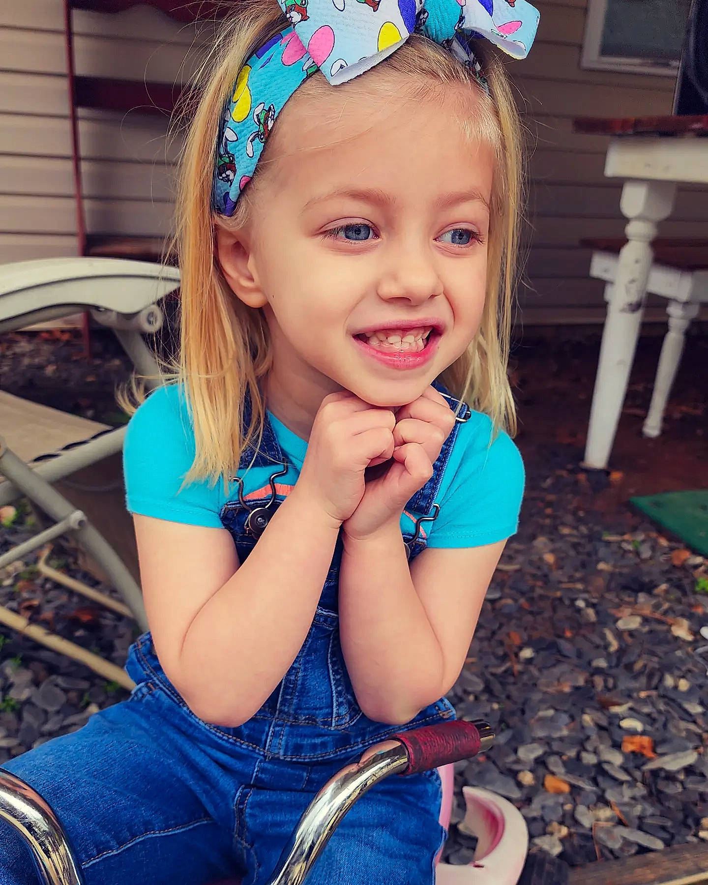 Abigail joined the competition — help win amazing prizes! beauty, blue, child, clothing, cool, electric_blue, face, fun, grass, hairstyle, happy, head, jeans, joy, organ, people, person, pink, skin, smile