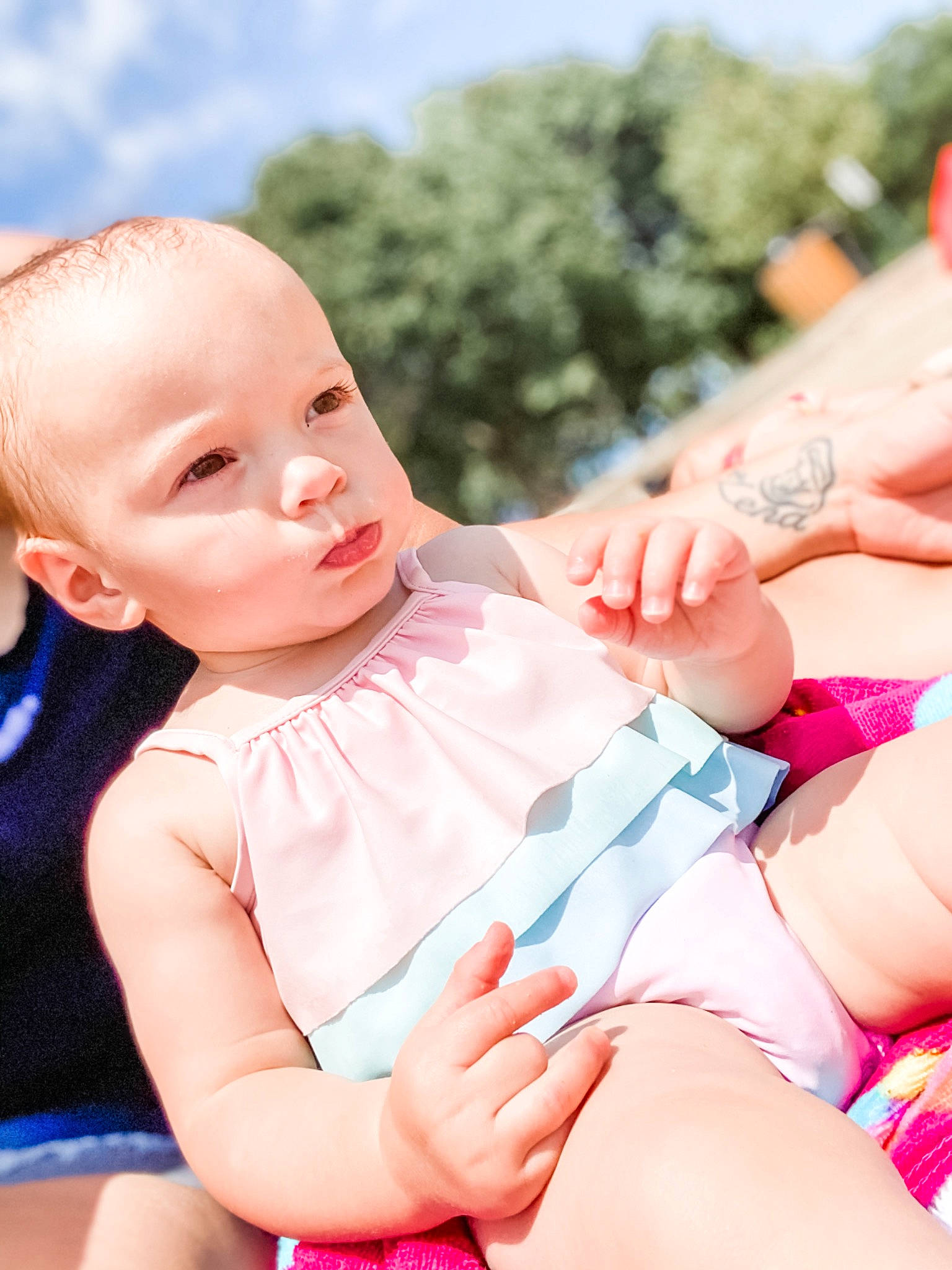 Roni joined the competition — help win amazing prizes! abdomen, baby, beauty, blond, child, finger, hand, happy, human_leg, leg, person, pink, play, product, sitting, skin, summer, thigh, toddler, trunk