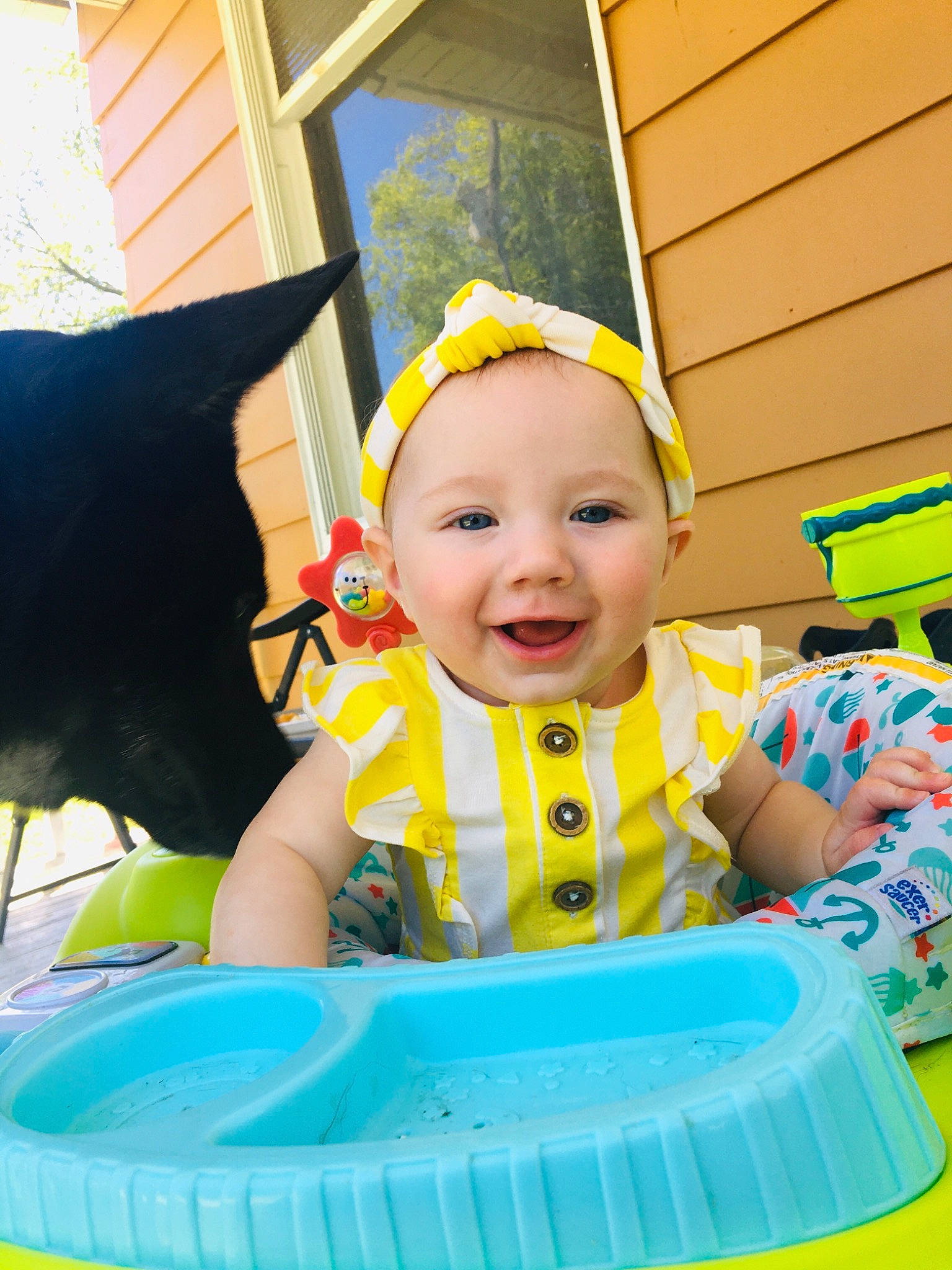 Lyla joined the competition — help win amazing prizes! baby, baby_laughing, baby_playing_with_toys, baby_products, baby_toddler_clothing, chair, child, event, eye, fun, happy, hat, headgear, leisure, person, product, recreation, smile, t_shirt, toddler