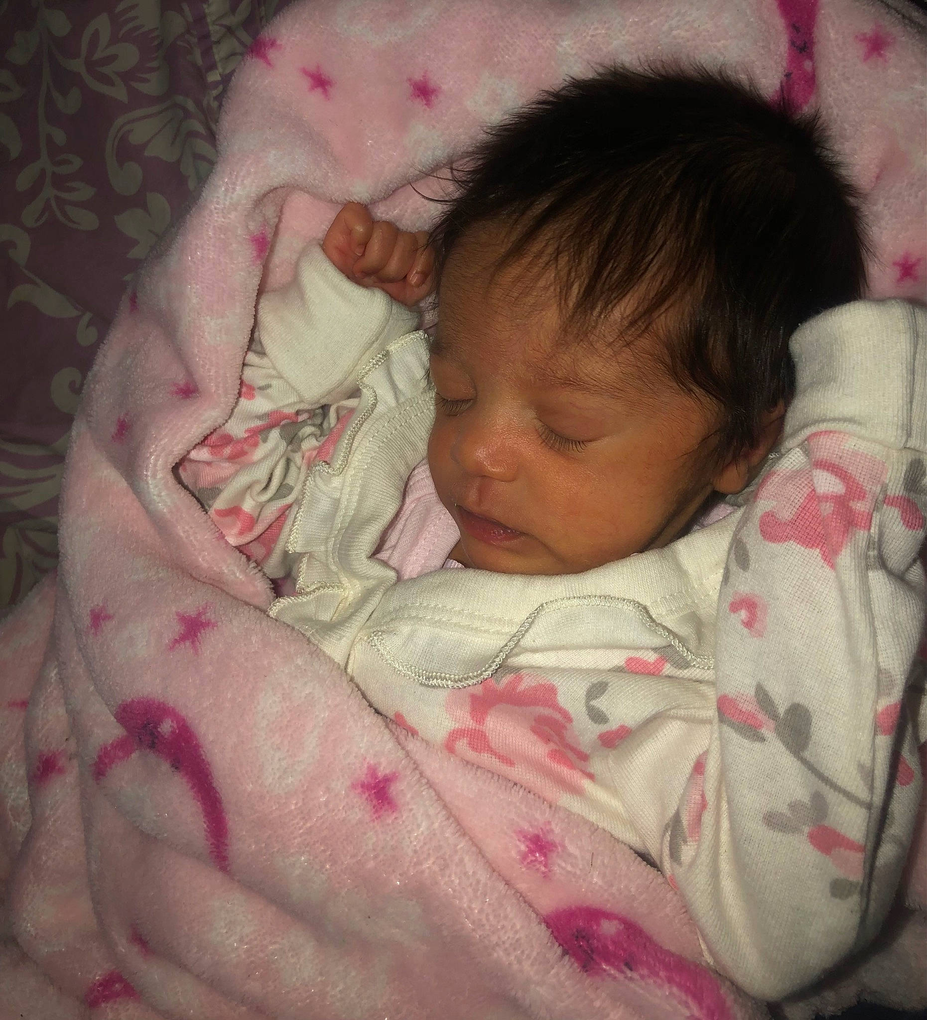 Keziah joined the competition — help win amazing prizes! baby, baby_toddler_clothing, cheek, chin, comfort, ear, eye, eyebrow, face, head, human_body, iris, lip, mammal, mouth, nose, person, pink, skin, sleeve