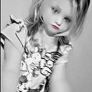 Sophia Leighanna joined the competition — help win amazing prizes! bangs, barbie, black_and_white, doll, eye, eyebrow, eyelash, fashion_design, flash_photography, gesture, hair, head, iris, joint, lip, long_hair, shoulder, style, toy, wig