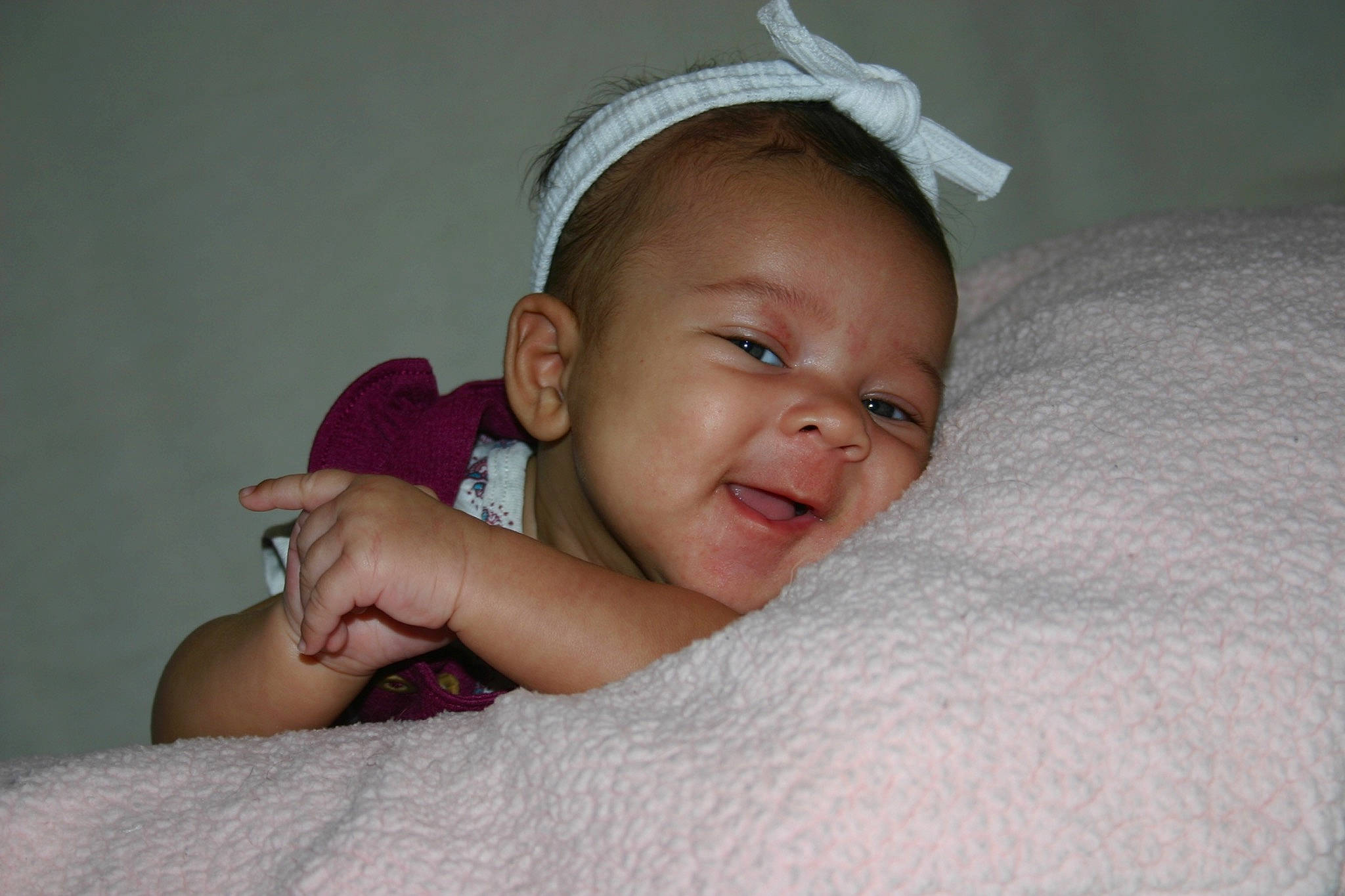 Kamia joined the competition — help win amazing prizes! baby, baby_toddler_clothing, comfort, ear, eye, eyebrow, eyelash, facial_expression, finger, flash_photography, gesture, happy, iris, lip, mouth, neck, nose, person, skin, smile