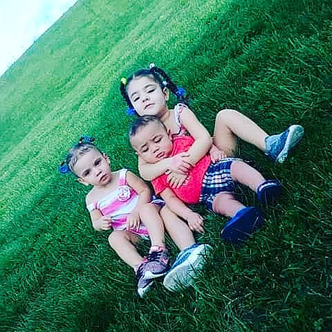 Autumn is registered to the contest to win money with this photo: child, cool, friendship, fun, grass, grassland, happy, landscape, leg, leisure, love, people_in_nature, person, photography, plant, play, recreation, smile, summer, tree