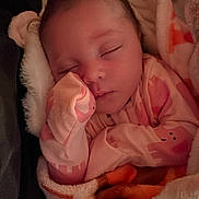 Faith joined the competition — help win amazing prizes! baby, sleeping, blanket, pajamas, cozy, infant, soft, cute, child, face, peaceful, warm, indoors, rest, comfort, newborn, wrapped, closed_eyes, small_hands, cute_animal_print