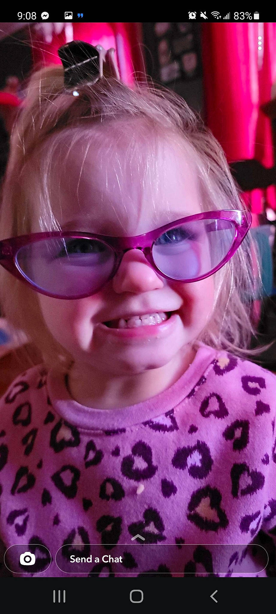 Caicalia is registered to the contest to win money with this photo: cheek, chin, eye, eyebrow, eyewear, face, facial_expression, forehead, glasses, hair, hairstyle, head, lip, mouth, nose, organ, outerwear, person, skin, smile