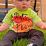 Richtofen is registered to the contest to win money with this photo: baby, child, grass, outdoor, sitting, shirt, socks, bench, building, curious, young, cute, casual_clothing, daytime, lawn, person, infant, head, face, legs
