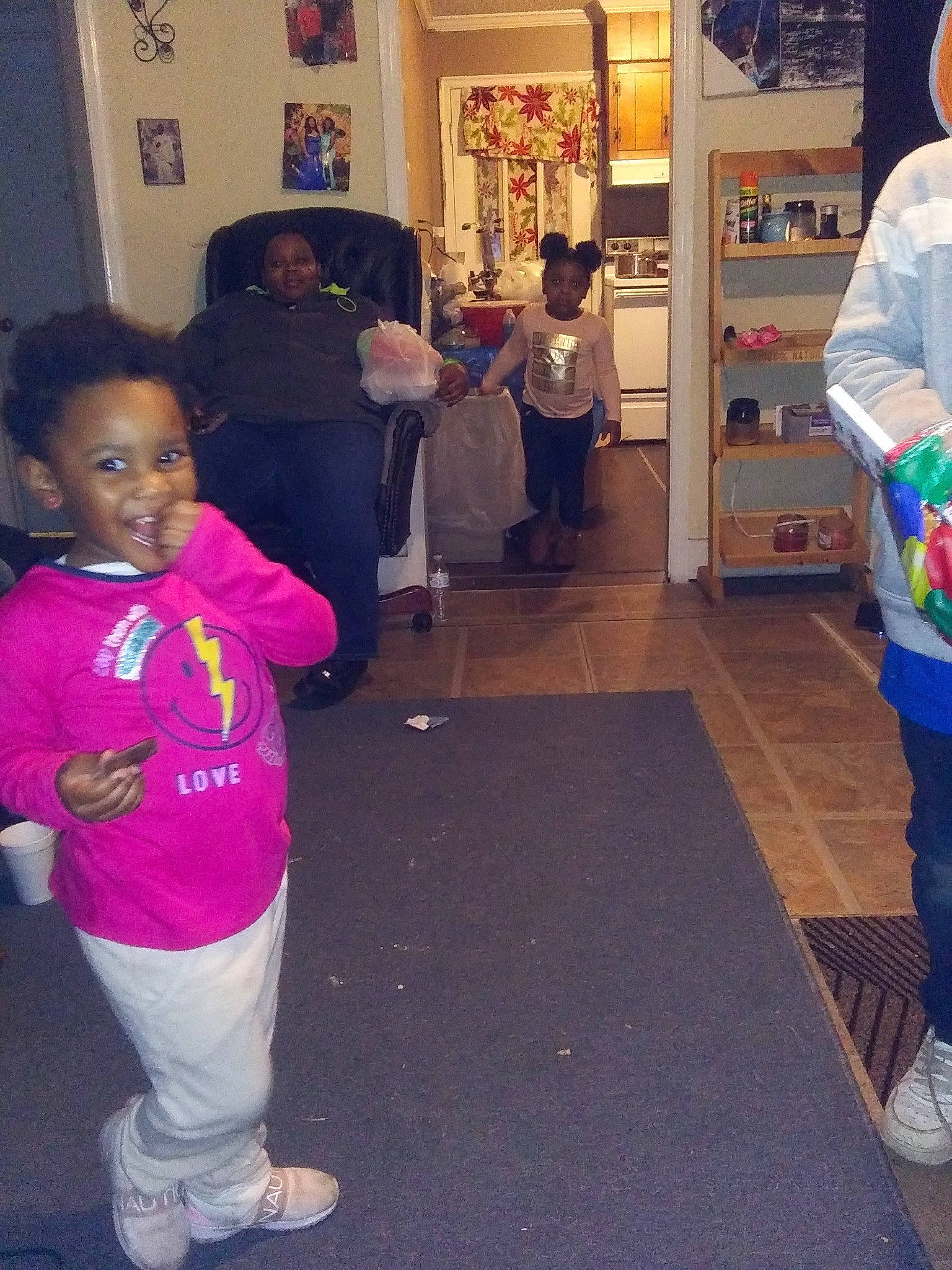 Tierra joined the competition — help win amazing prizes! child, joy, person, room, standing, toddler, under_exposed