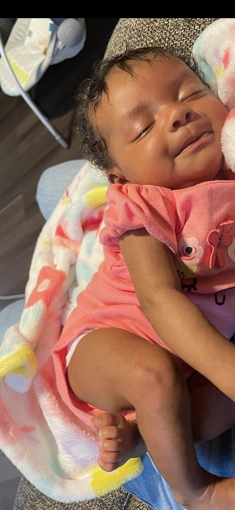 Nayve is registered to the contest to win money with this photo: baby, baby_toddler_clothing, cheek, child, chin, comfort, eye, eyelash, finger, gesture, happy, lip, mouth, nose, person, pink, skin, sleeve, thigh, toddler