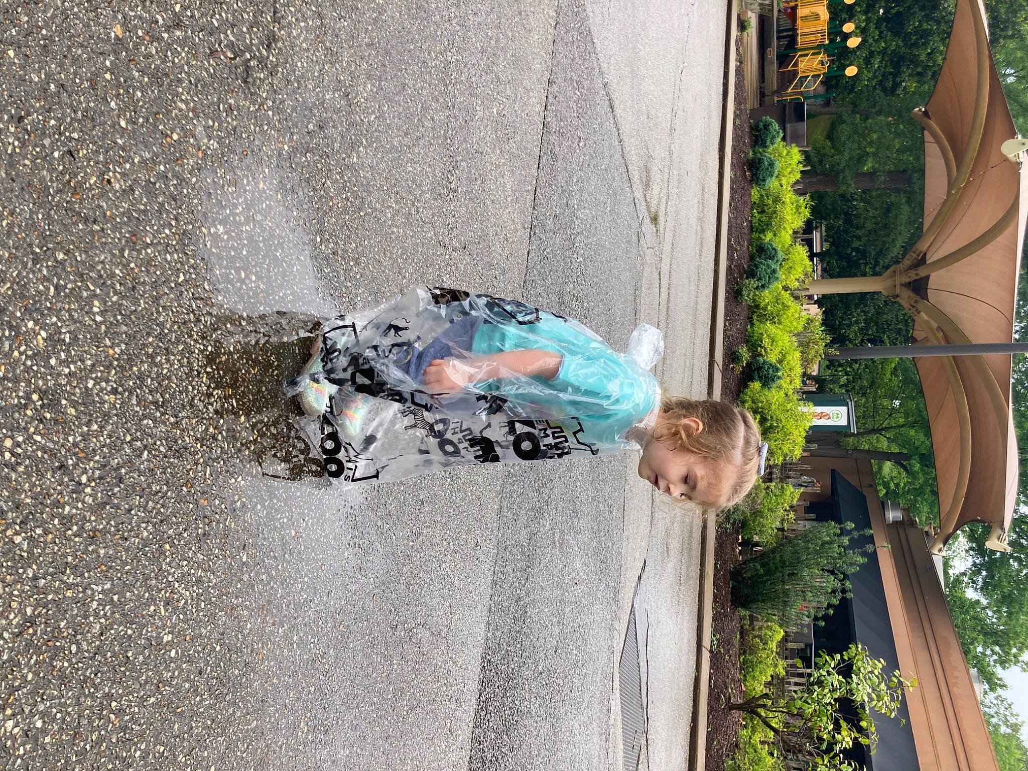 Adalynn is registered to the contest to win money with this photo: asphalt, cement, child, concrete, fun, grass, leaf, leisure, line, pedestrian, person, plant, road, road_surface, shadow, sidewalk, sitting, street, toddler, tree