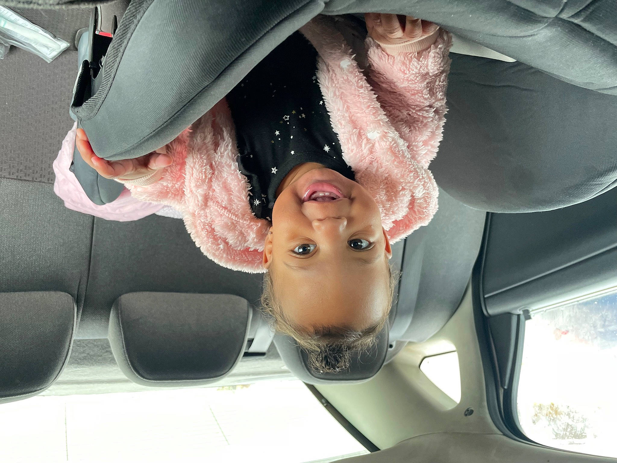 Krisley is registered to the contest to win money with this photo: auto_part, automotive_design, automotive_exterior, automotive_mirror, car, child, comfort, eyebrow, eyelash, eyewear, fun, gesture, hat, headgear, helmet, jaw, mouth, nose, person, selfie