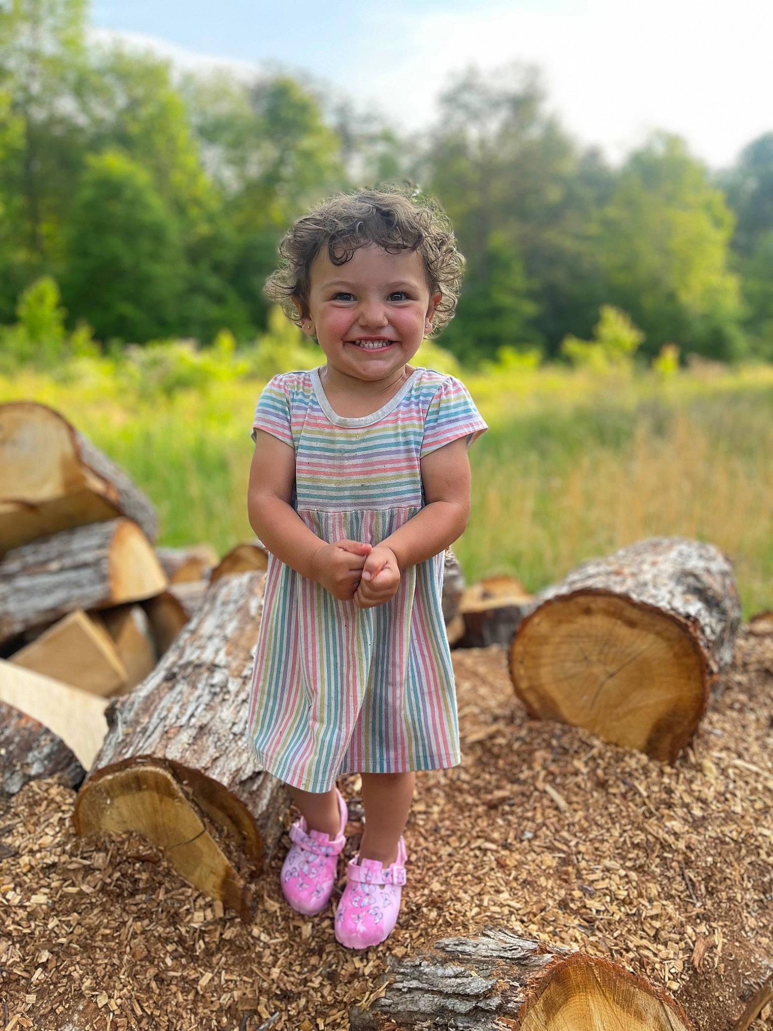 Raven joined the competition — help win amazing prizes! adaptation, baby_toddler_clothing, dress, fun, grass, grass_family, happy, joy, landscape, leaf, people_in_nature, person, plant, rural_area, sky, smile, sneakers, summer, sunlight, toddler