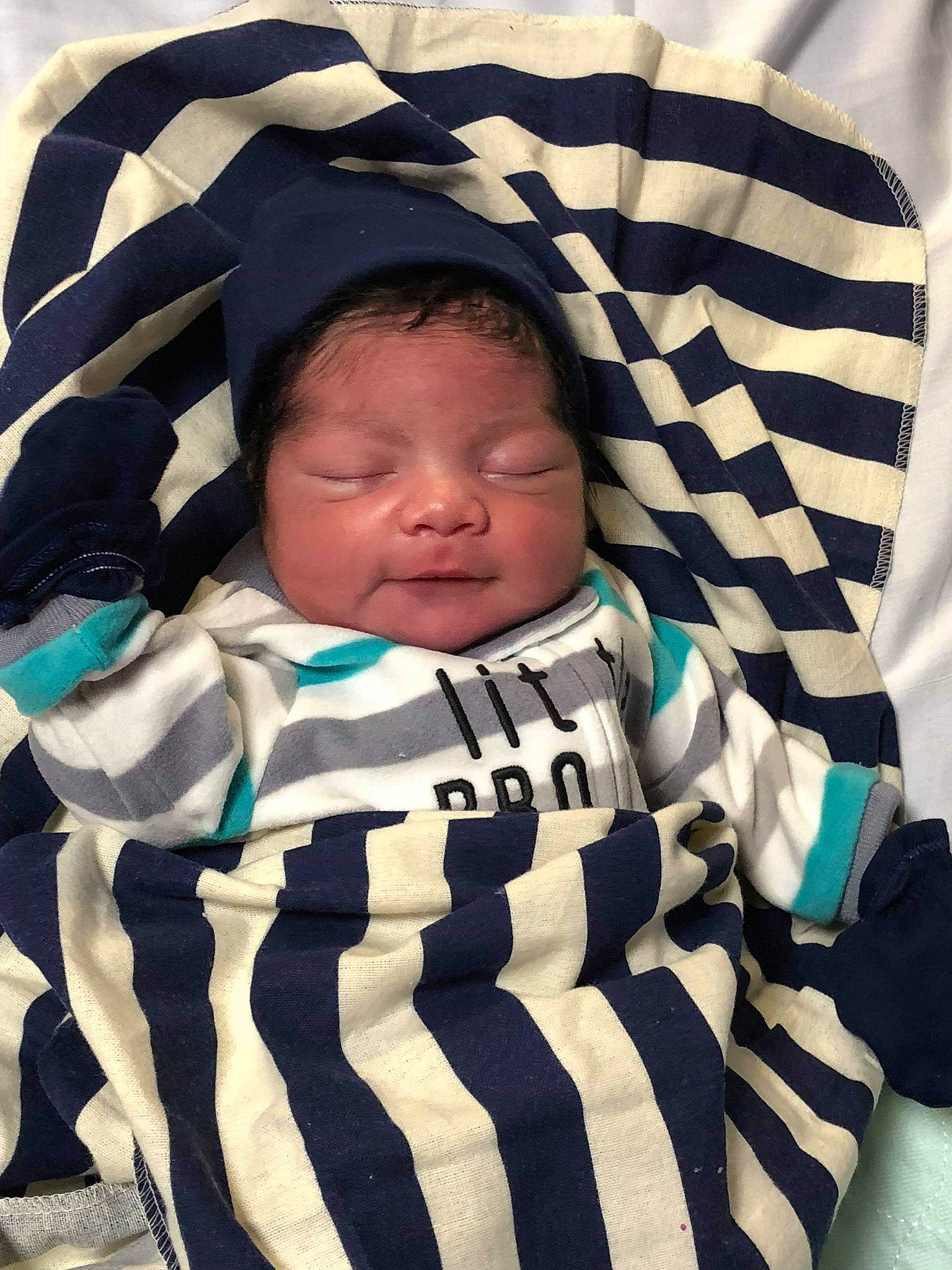 Za'Mario joined the competition — help win amazing prizes! baby_products, boy, child, cool, day, fun, headgear, infant, person, product, smile, toddler