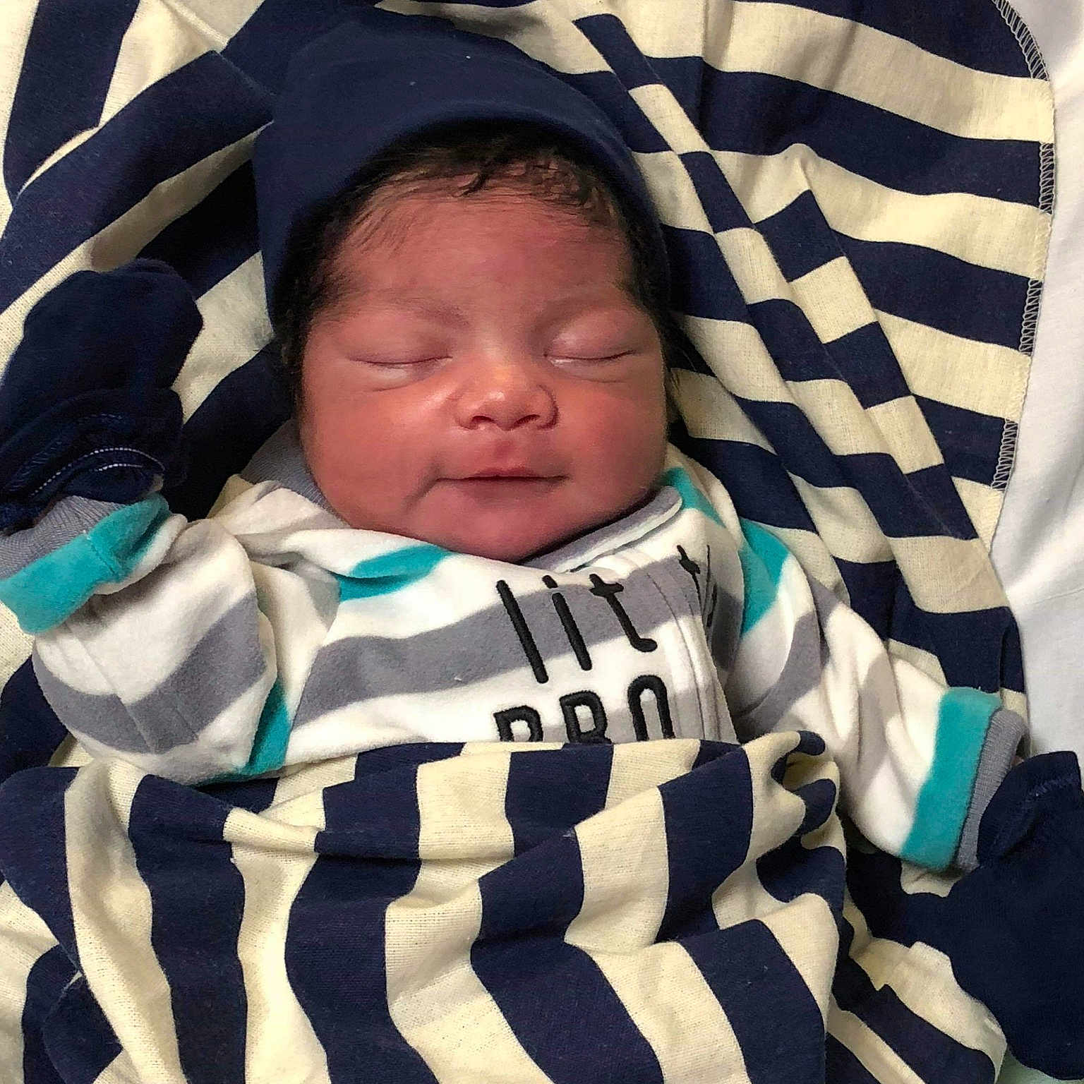 Za'Mario joined the competition — help win amazing prizes! baby_products, boy, child, cool, day, fun, headgear, infant, person, product, smile, toddler