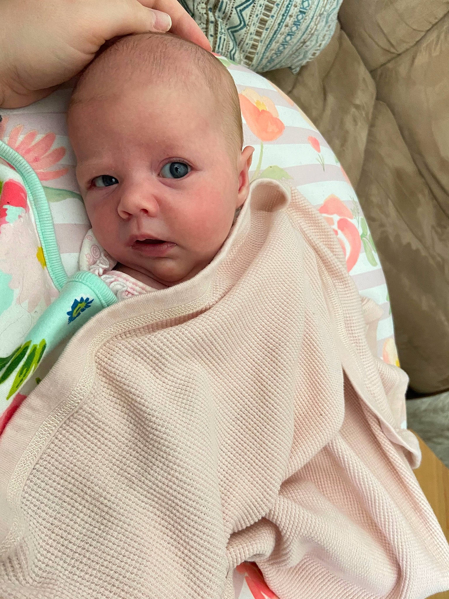 Amalia joined the competition — help win amazing prizes! baby, baby_products, baby_safety, baby_toddler_clothing, bedding, cheek, comfort, event, eye, eyebrow, happy, iris, linens, lip, nose, person, skin, sleeve, smile, textile