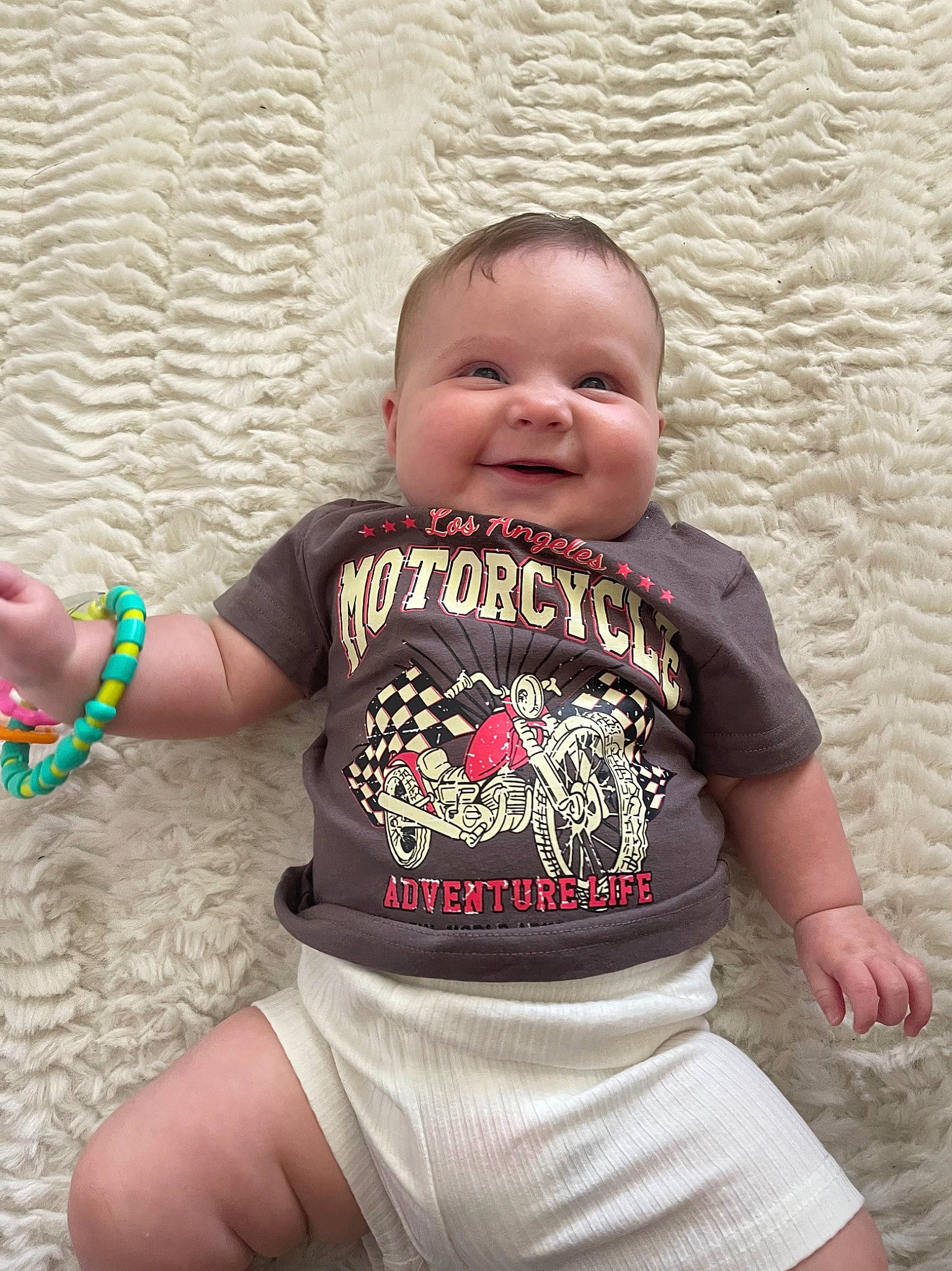 Alaska joined the competition — help win amazing prizes! baby_toddler_clothing, clothing, cool, eye, face, facial_expression, hairstyle, happy, head, human, human_body, joint, joy, neck, person, product, skin, sleeve, smile, standing