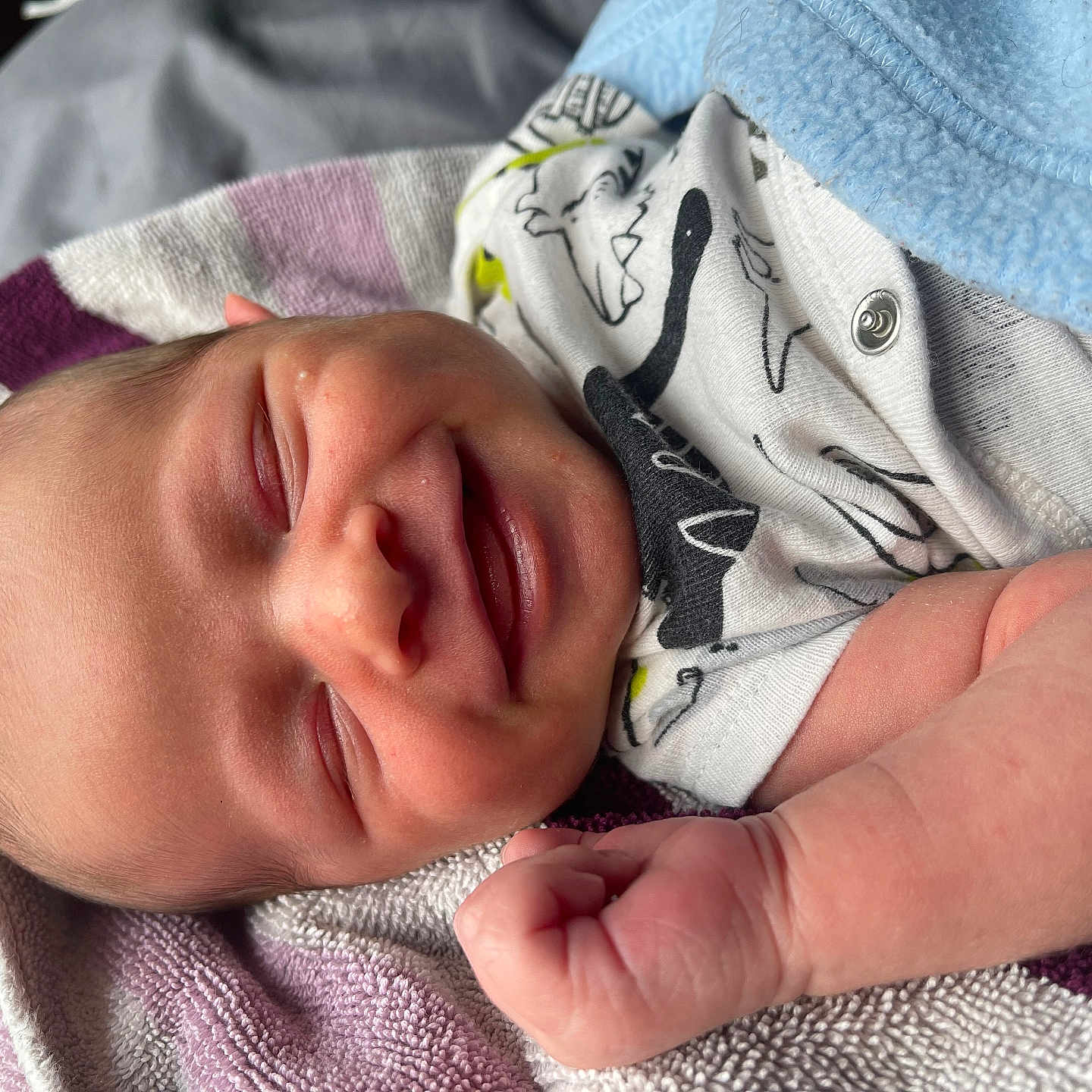 Silas joined the competition — help win amazing prizes! architecture, baby, blanket, bodypart, building, clothing, face, finger, glove, hand, happy, head, hospital, newborn, person, photography, portrait, quilt, sleeping, towel