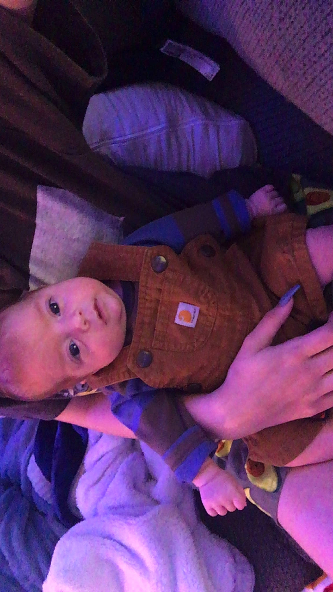 Kaiser joined the competition — help win amazing prizes! baby, baby_toddler_clothing, bracelet, cheek, comfort, electric_blue, finger, fun, gesture, hand, jewellery, lap, magenta, mouth, person, pink, purple, toddler, tree, violet