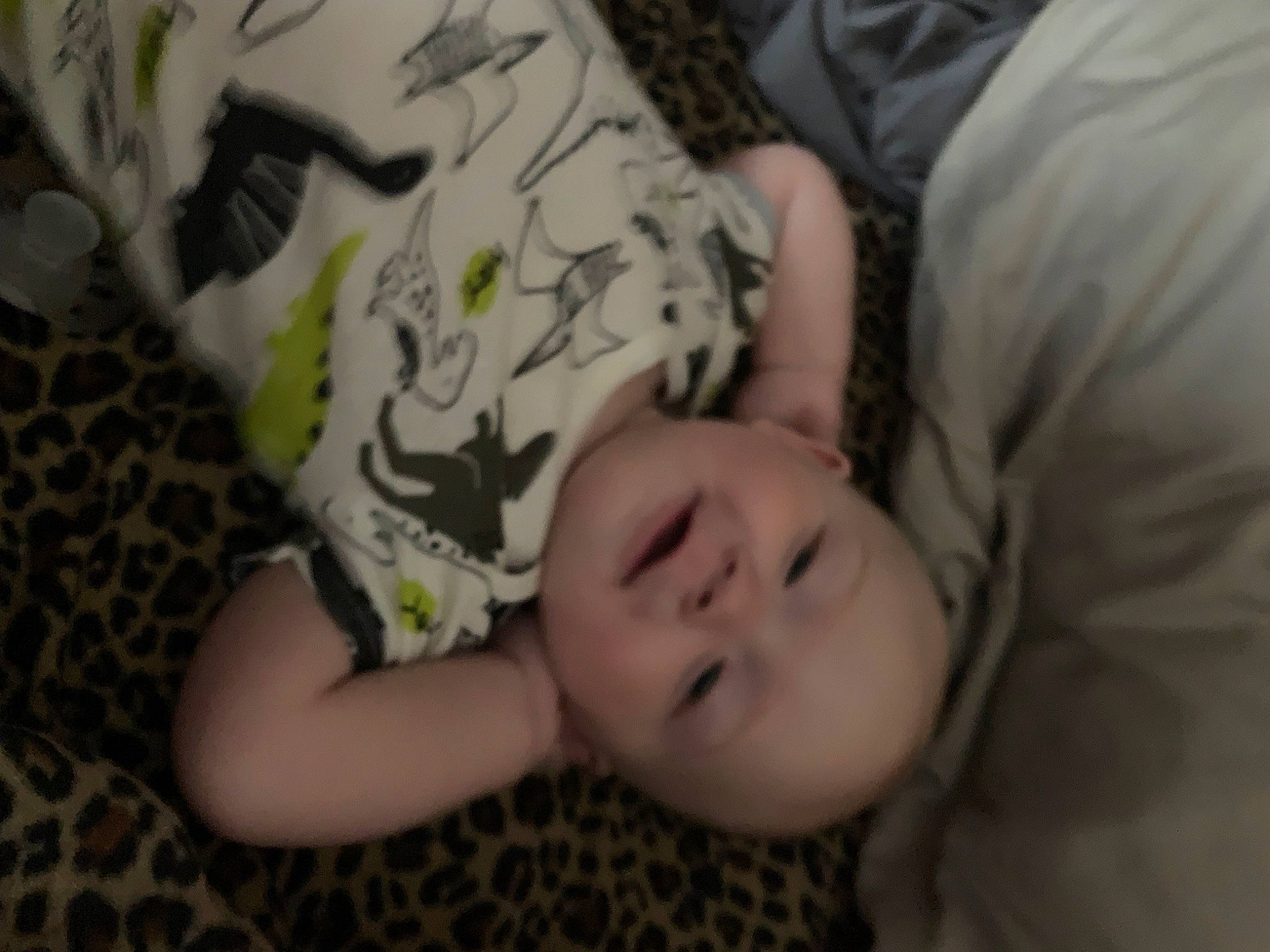 Slayde joined the competition — help win amazing prizes! baby, baby_toddler_clothing, bedtime, cheek, child, comfort, grass, happy, pattern, person, portrait_photography, sleep, sleeve, smile, toddler