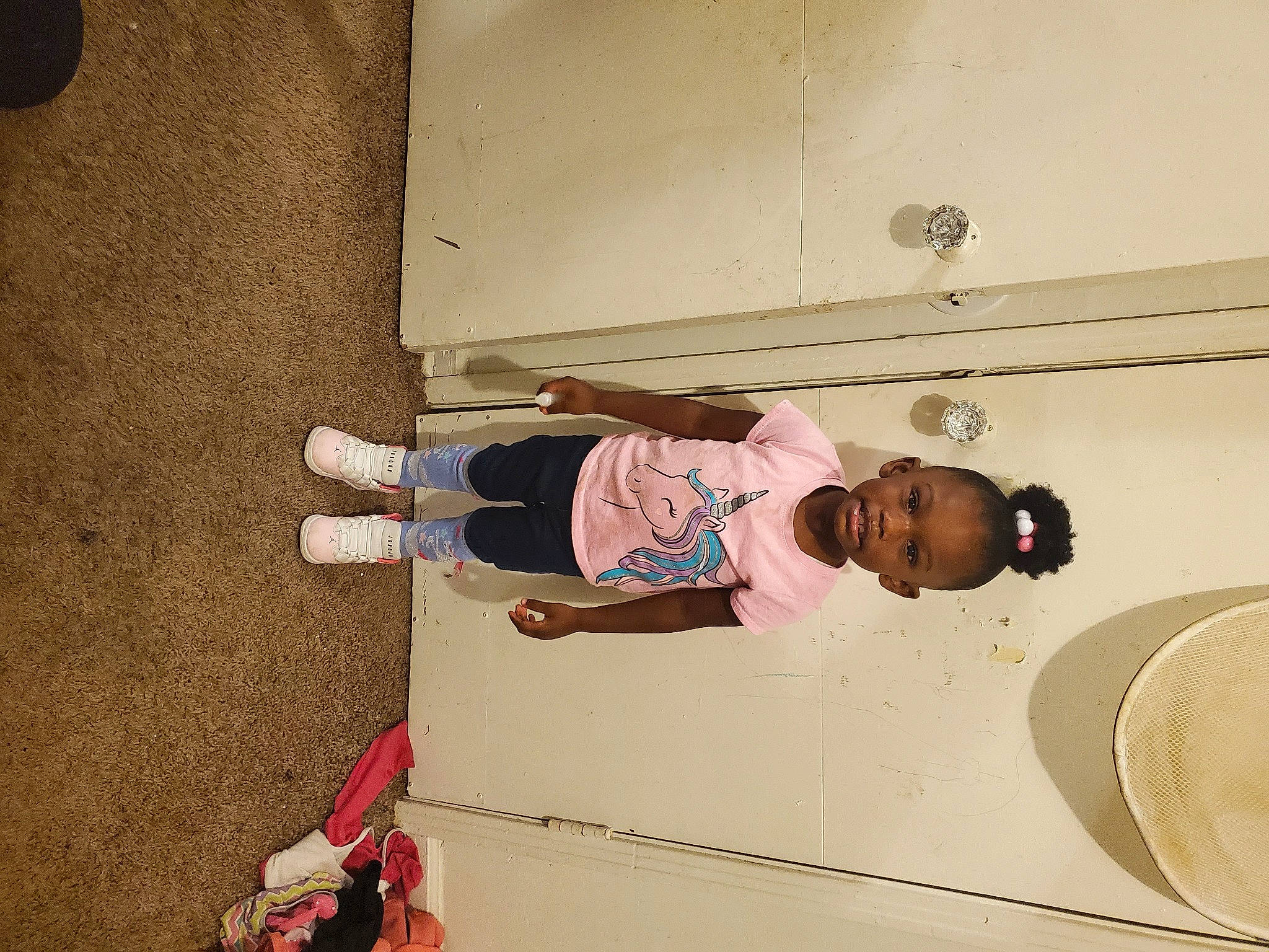 Jodi joined the competition — help win amazing prizes! baby, baby_toddler_clothing, balance, child, elbow, fedora, foot, person, pink, sun_hat, walking_shoe