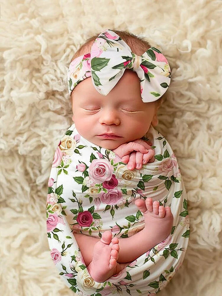 Chloé a rejoint le concours — aidez-le/la à gagner de superbes lots ! baby, baby_toddler_clothing, cap, cheek, chin, dress, eye, face, flower, happy, head, headgear, headwear, lip, person, petal, pink, plant, skin, sleeve