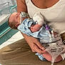 Theodore joined the competition — help win amazing prizes! newborn, baby, hospital, medical, pacifier, gown, adult, arms, drainage_bag, tubes, bed, blanket, person, healthcare, care, sleeping, infant, clinic, patient, rest
