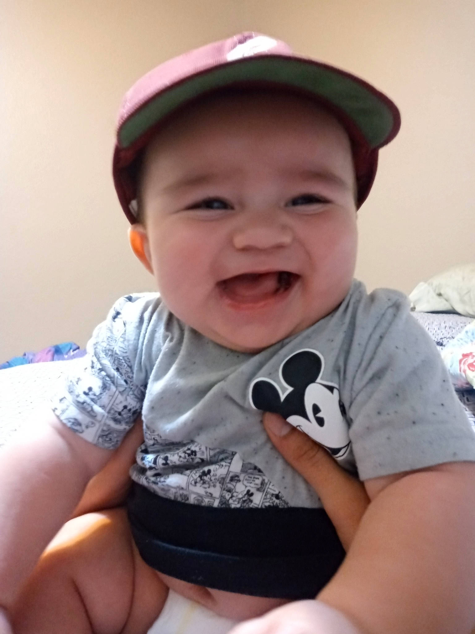 Gilbert joined the competition — help win amazing prizes! baby, baby_toddler_clothing, cap, cheek, child, cool, fashion_accessory, hat, headgear, person, skin, smile, sun_hat, t_shirt, toddler