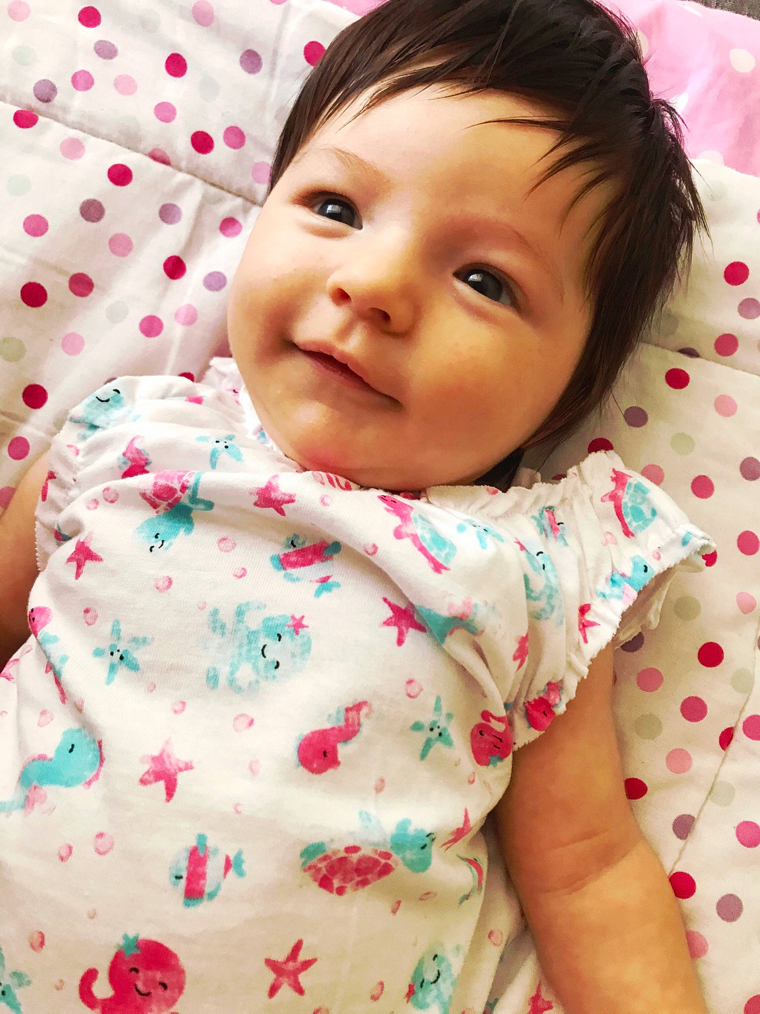 Laetitia participe au concours pour gagner de l'argent avec cette photo : baby, beauty, cheek, child, face, joy, lip, nose, person, pink, skin, smile, textile, toddler