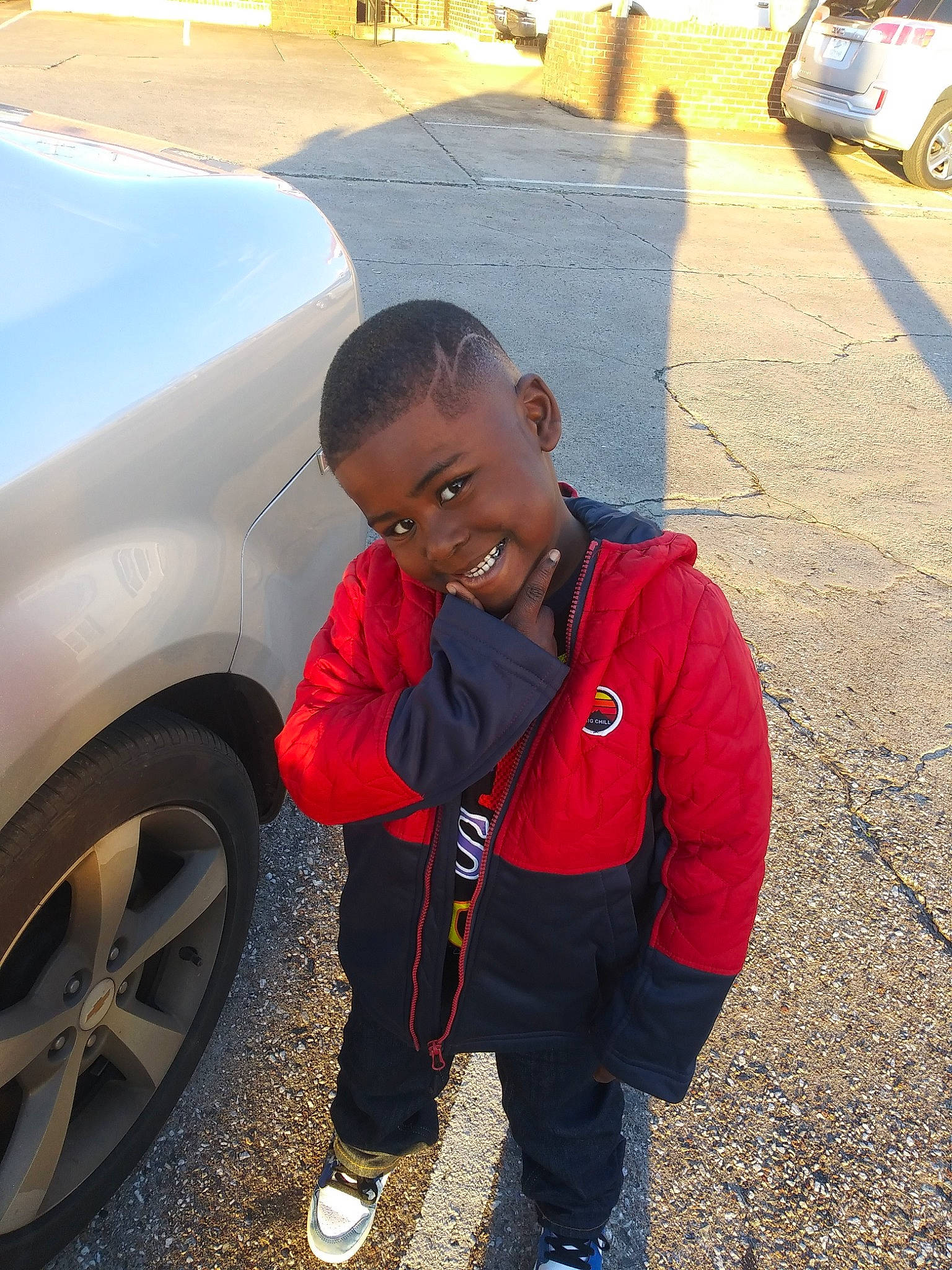 Anthony joined the competition — help win amazing prizes! alloy_wheel, asphalt, automotive_design, automotive_exterior, automotive_lighting, automotive_tire, bumper, car, fender, hood, hubcap, joy, motor_vehicle, person, rim, road_surface, tire, tread, vehicle, vehicle_door