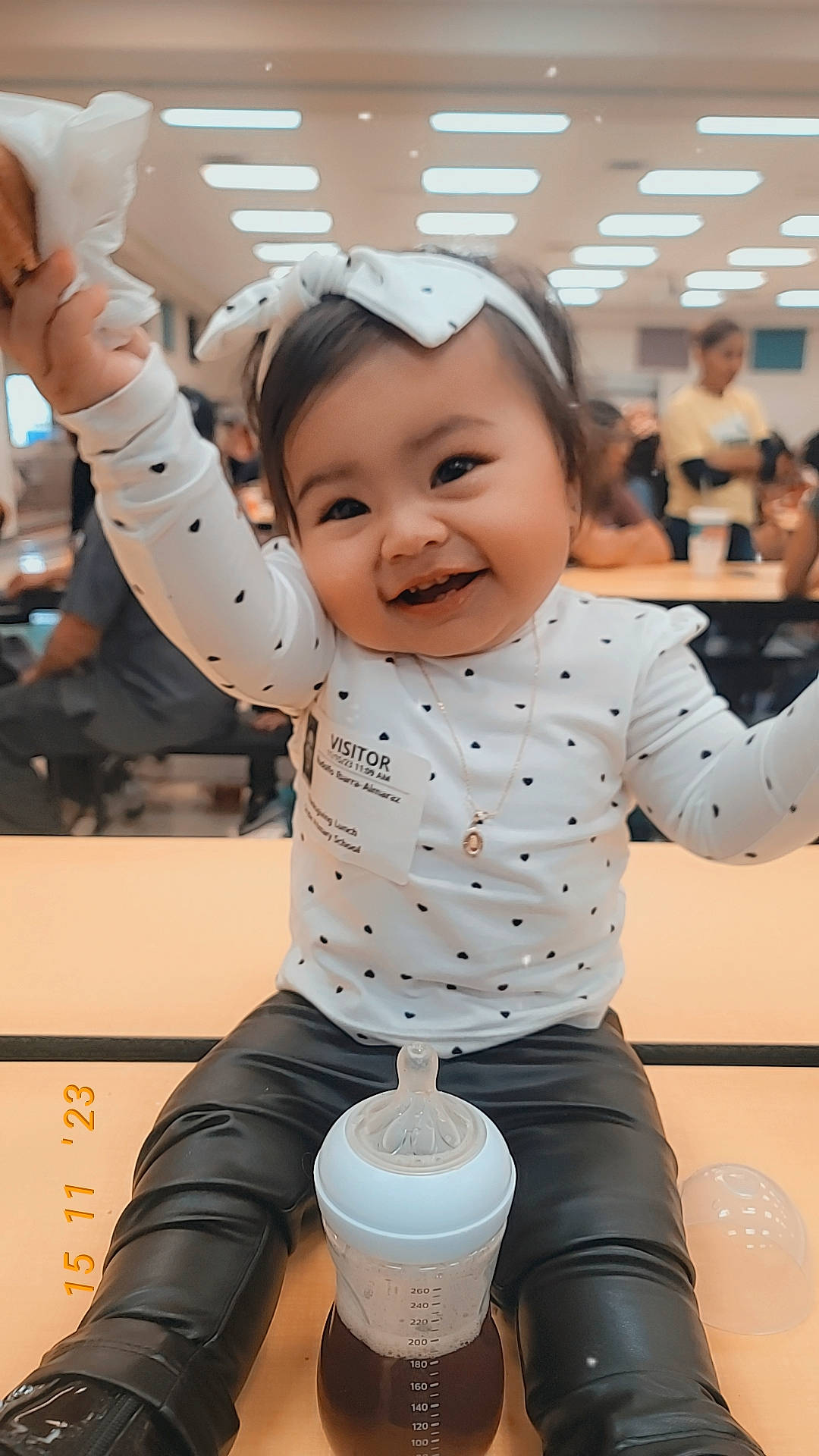 Natalia joined the competition — help win amazing prizes! arm, baby, baby_toddler_clothing, beauty, child, finger, fun, gesture, hairstyle, happy, human, joy, mammal, people, person, photograph, product, skin, sleeve, smile