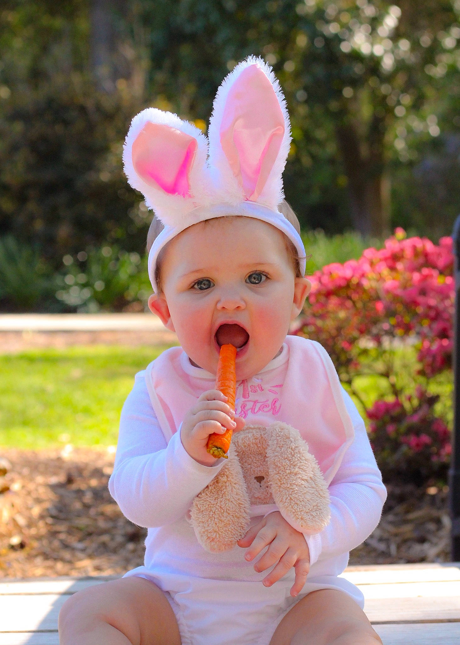 Adelina joined the competition — help win amazing prizes! baby, baby_toddler_clothing, cap, child, costume_hat, fashion_accessory, fun, grass, happy, hat, headband, headgear, headwear, leisure, magenta, person, pink, plant, recreation, skin