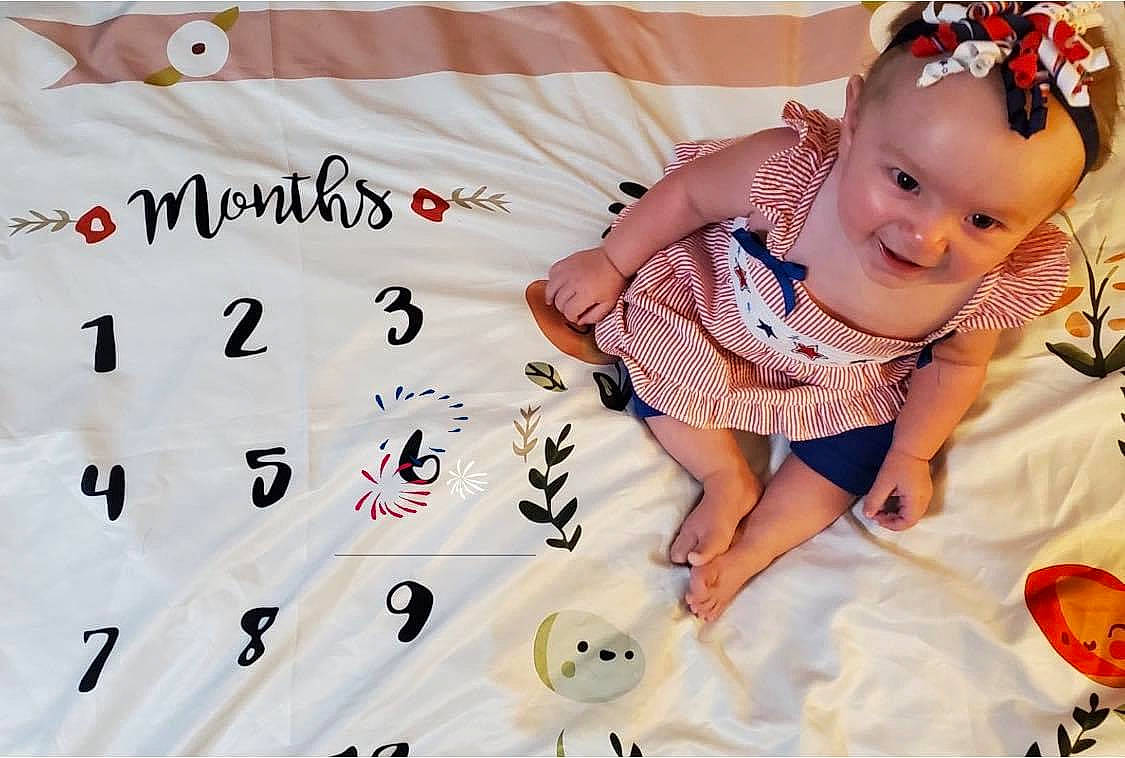 Rosalynn joined the competition — help win amazing prizes! baby, child, hair_accessory, happy, headwear, joy, person, smile, toddler