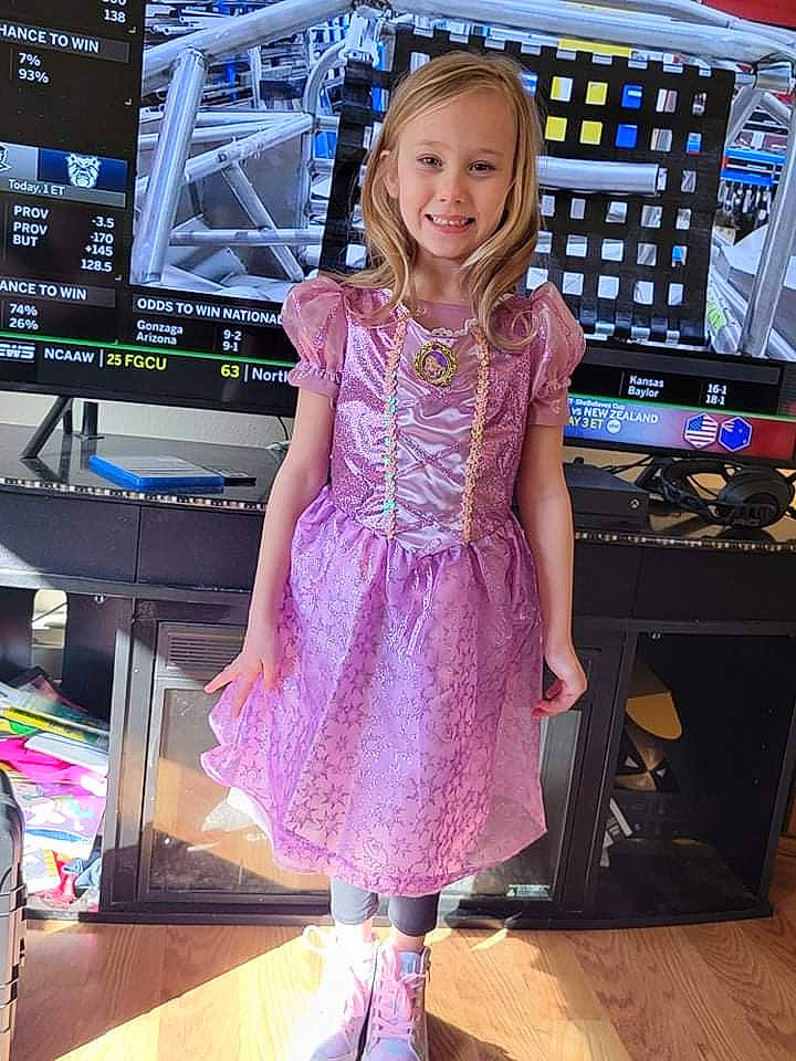 Sofiya joined the competition — help win amazing prizes! blond, display_device, dress, electric_blue, electronic_device, engineering, event, fashion_design, flooring, fun, gadget, human_leg, joy, machine, magenta, person, product, purple, smile, standing