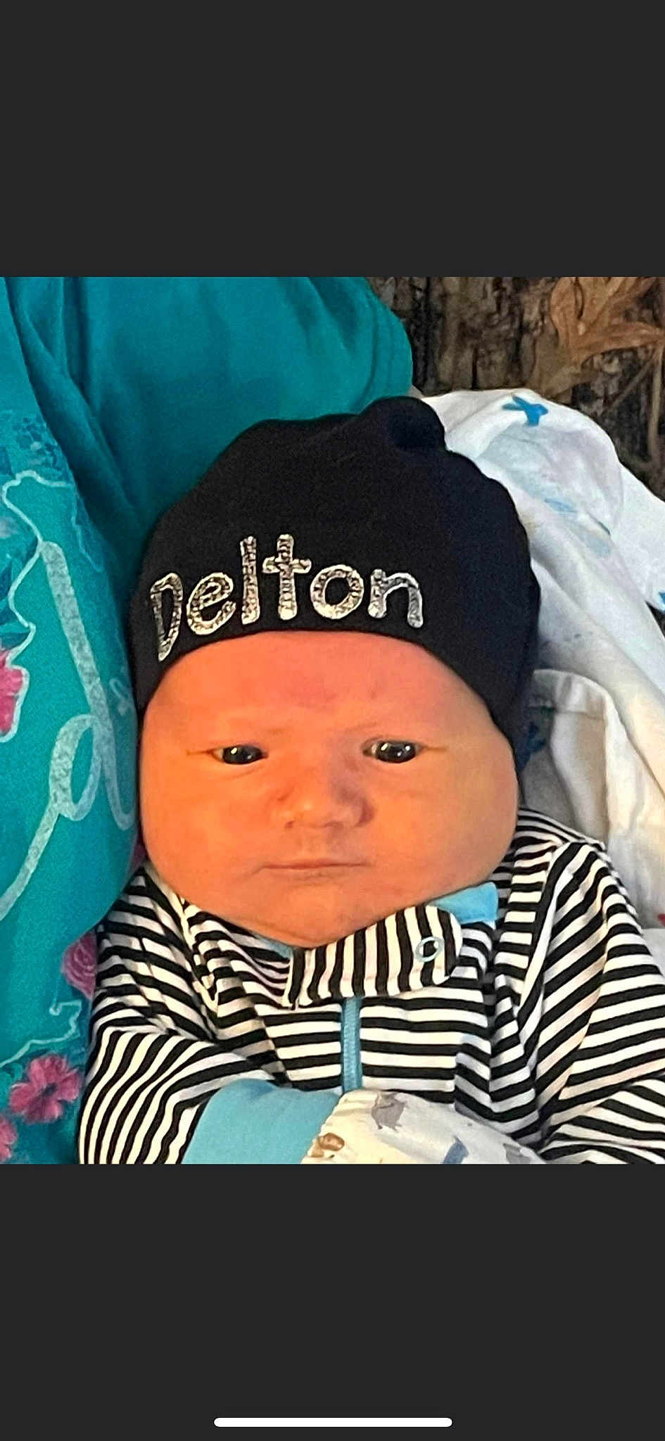 Delton joined the competition — help win amazing prizes! baby, baby_sleeping, baby_toddler_clothing, cap, cheek, child, clothing, comfort, cool, electric_blue, face, happy, head, human_body, knit_cap, linens, mouth, outerwear, sleeve, toddler